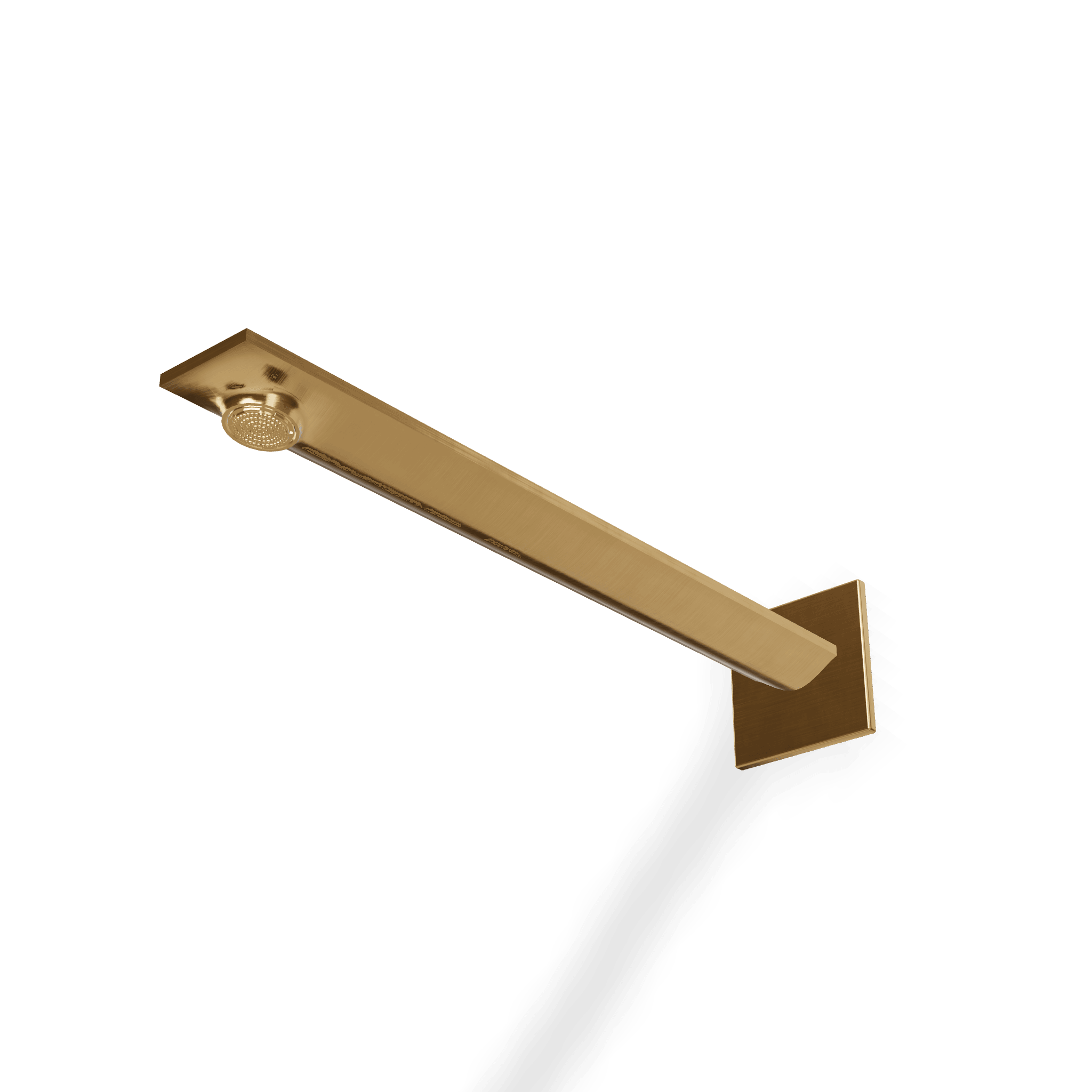 Верхний душ из стены с аэратором