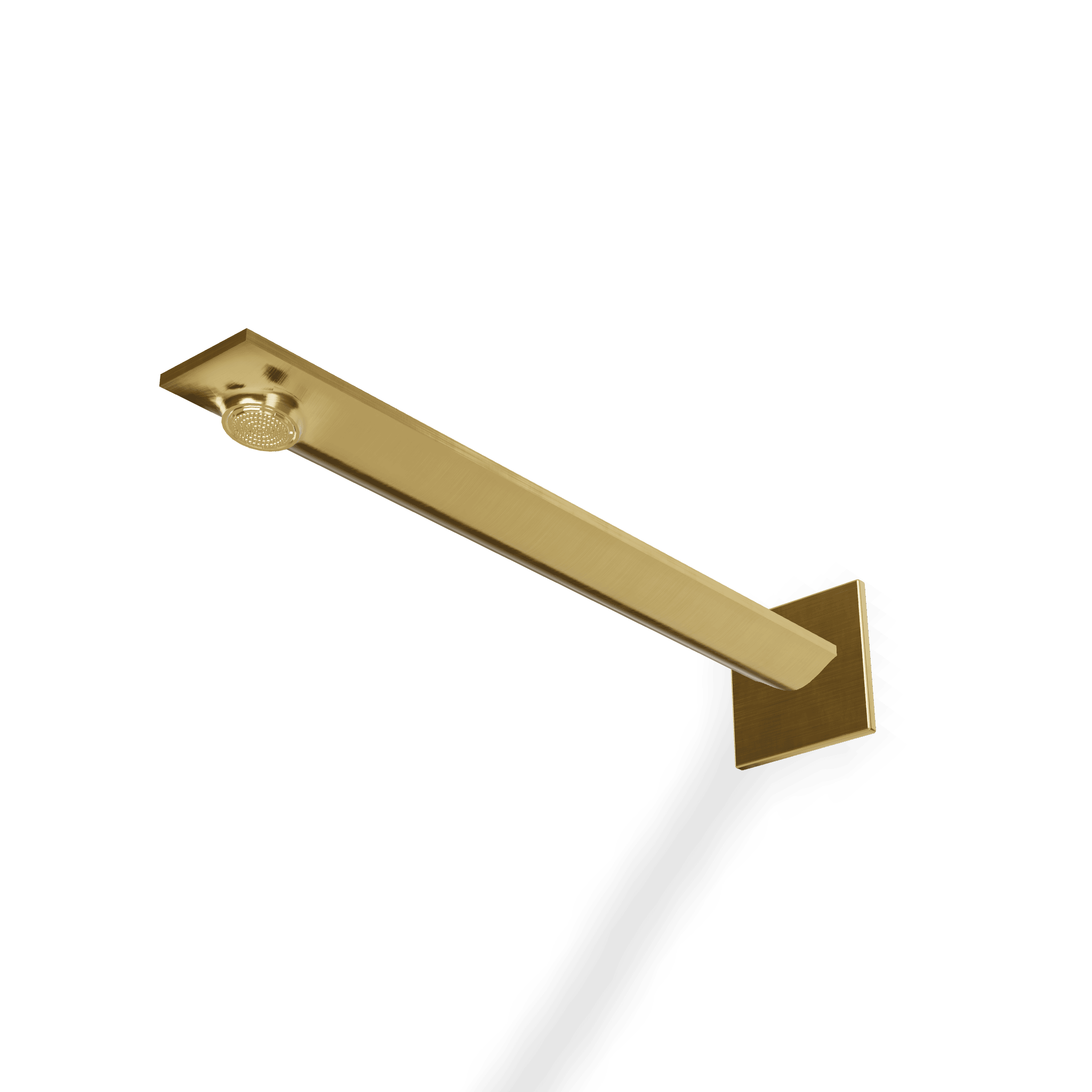 Верхний душ из стены с аэратором