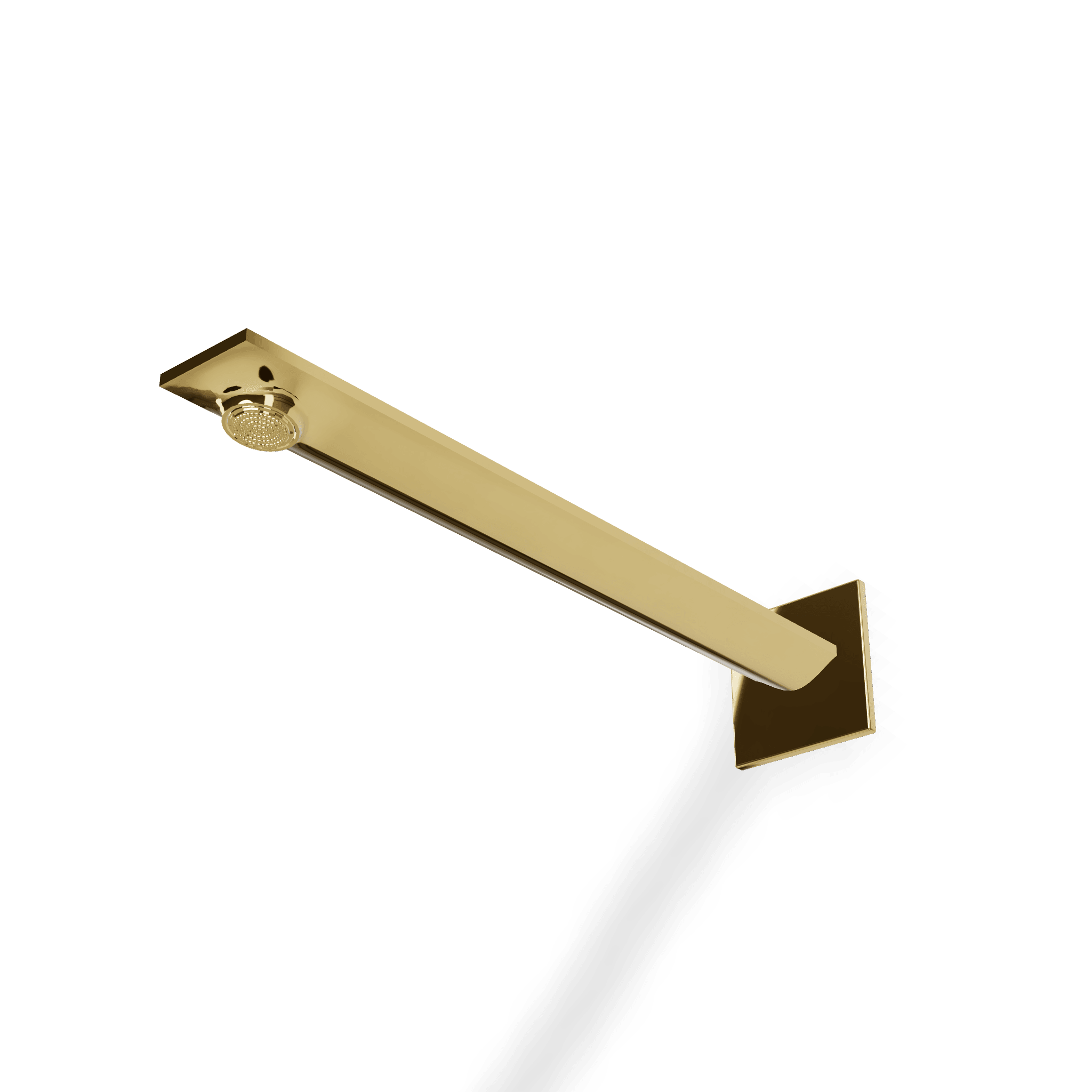 Верхний душ из стены с аэратором