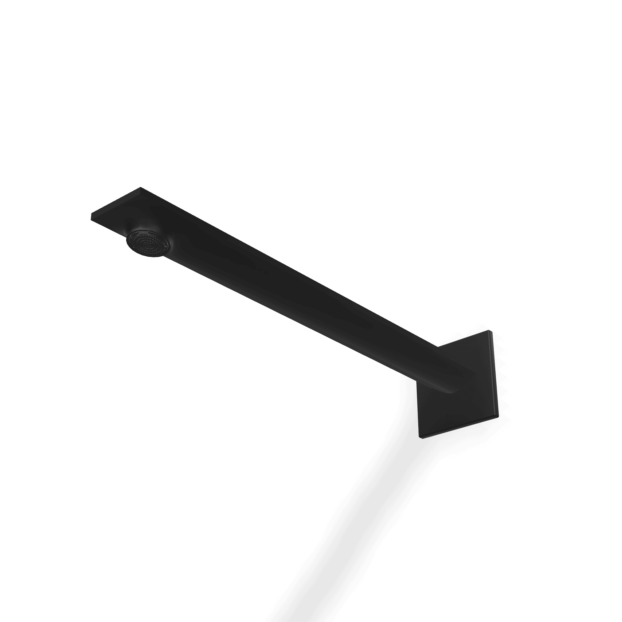 Верхний душ из стены с аэратором