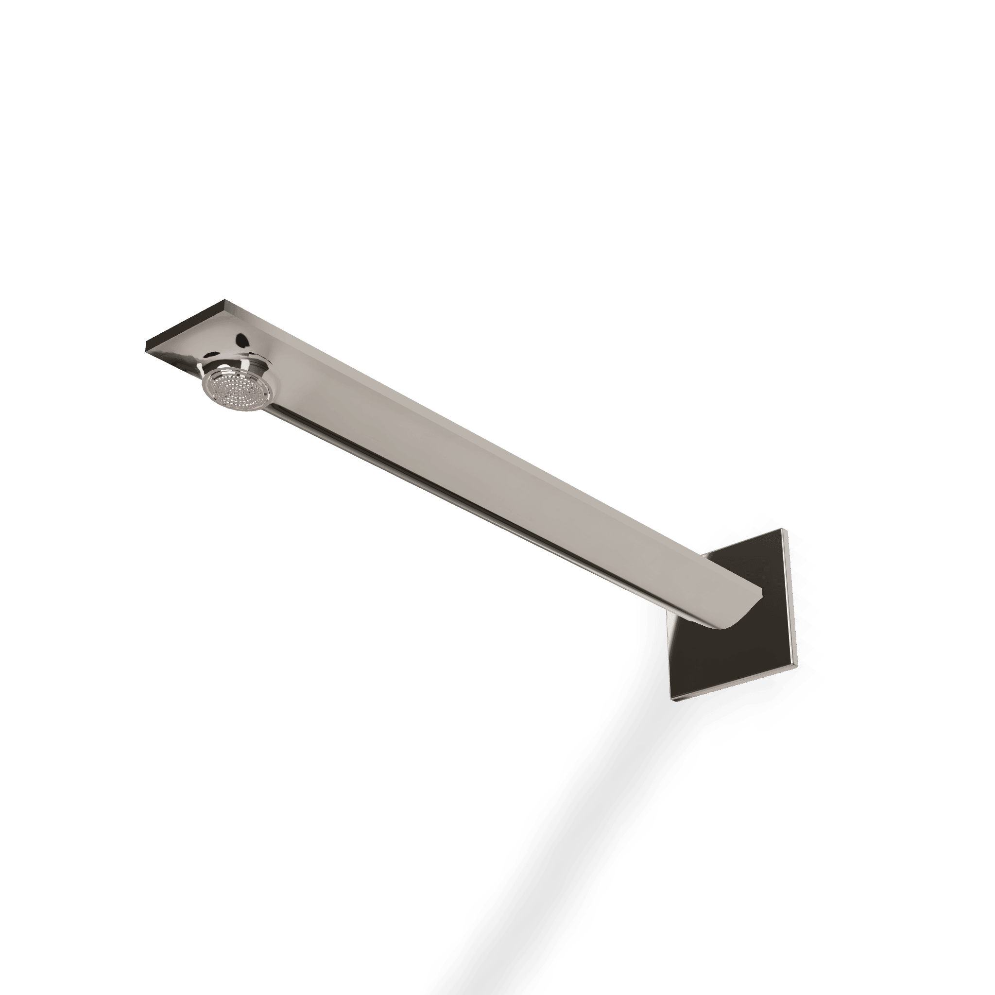 Верхний душ из стены с аэратором