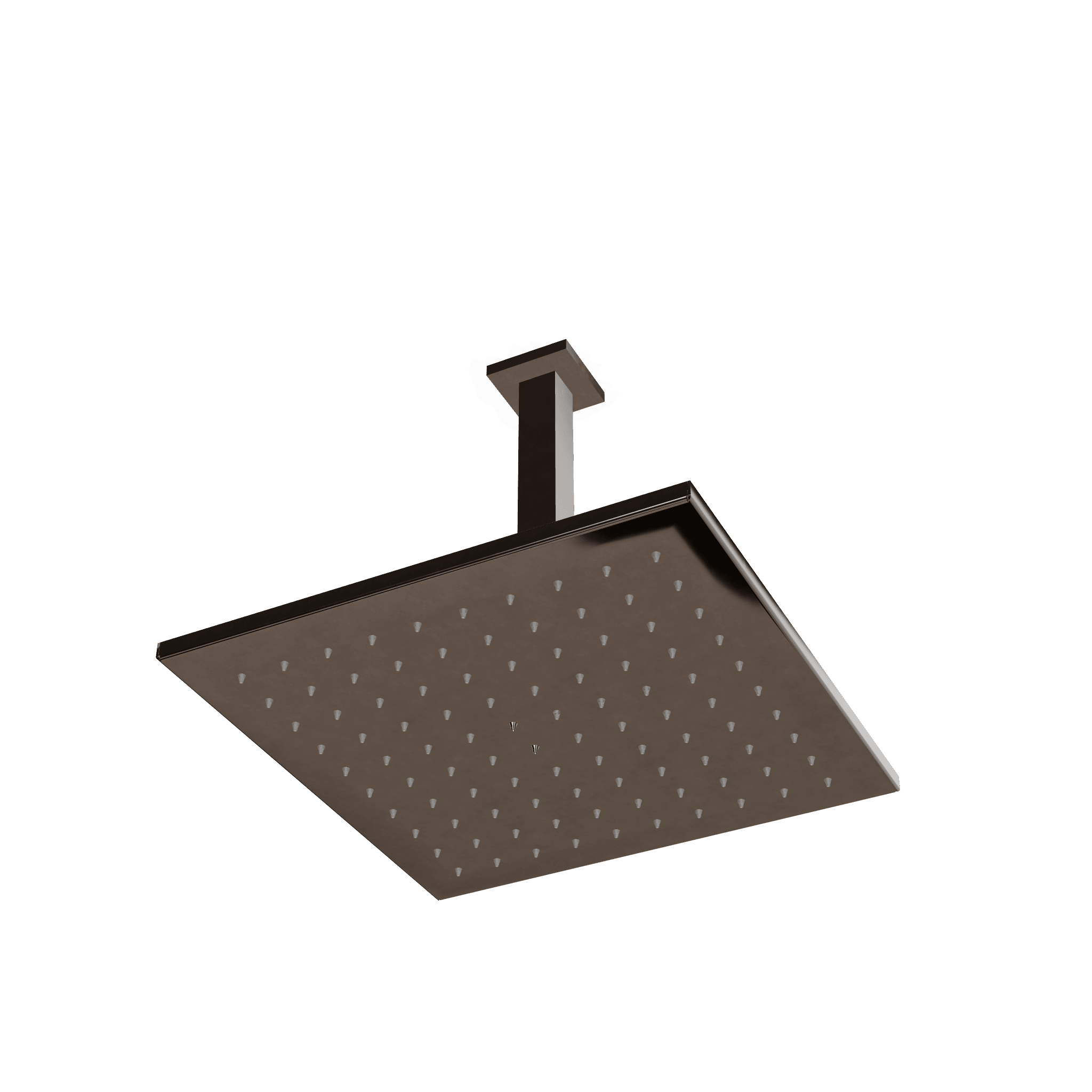 Верхний душ 300х300 мм с кронштейном 256 мм из потолка