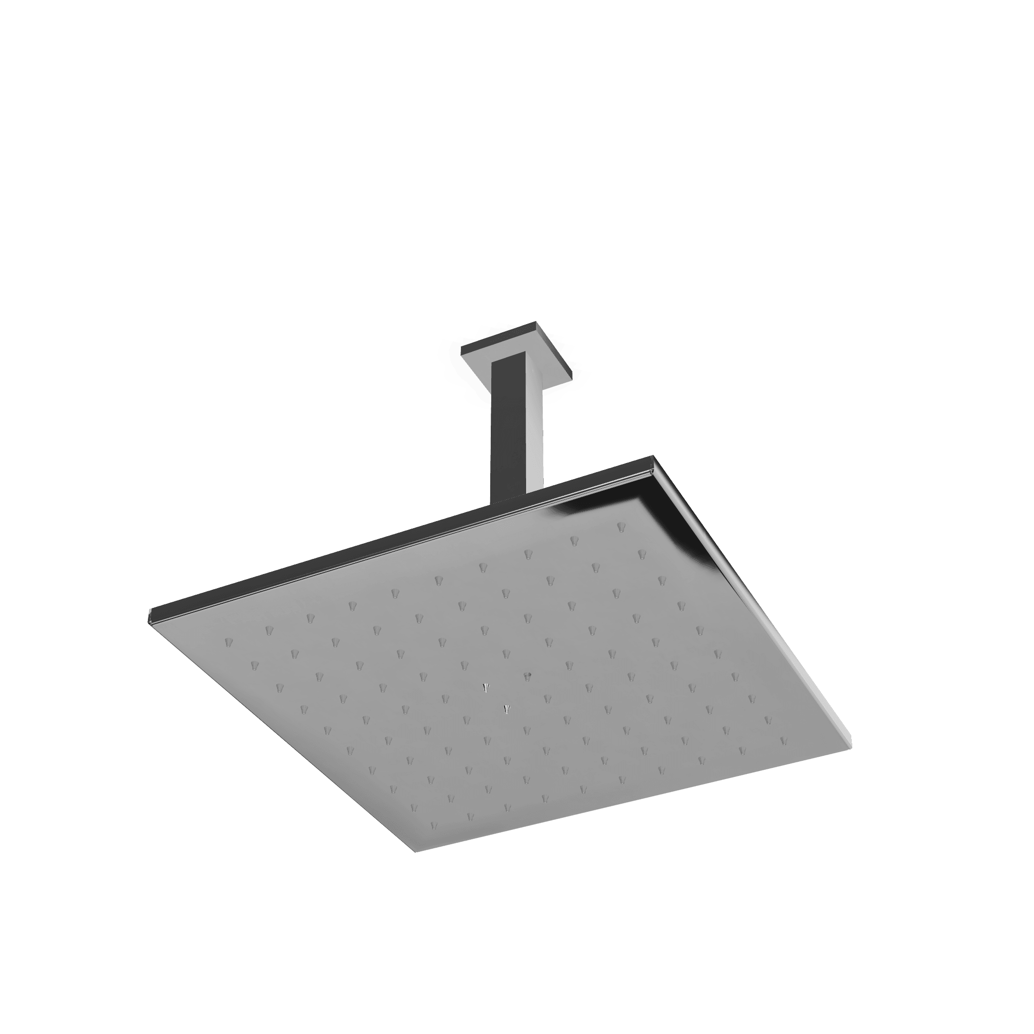 Верхний душ 300х300 мм с кронштейном 256 мм из потолка