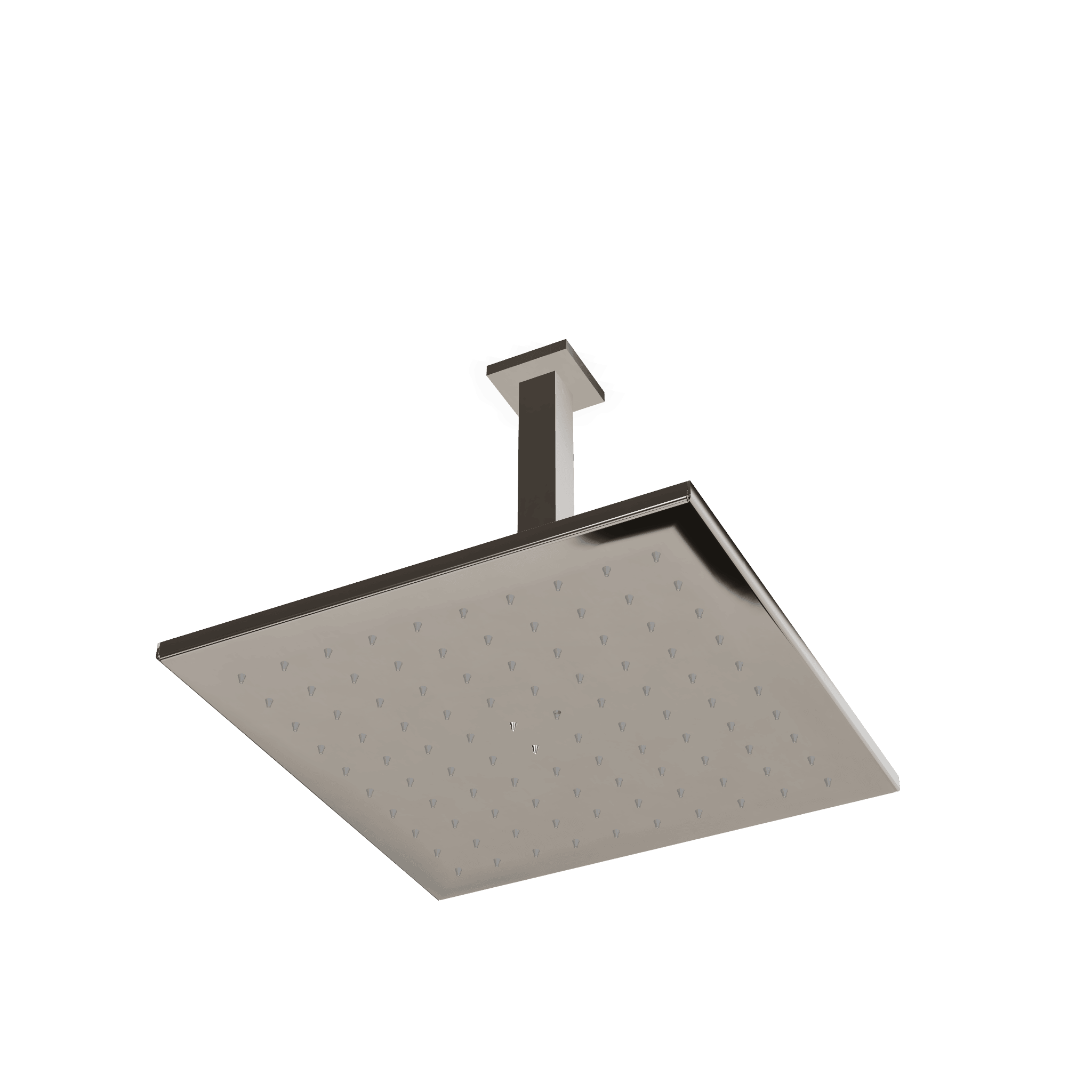 Верхний душ 300х300 мм с кронштейном 256 мм из потолка