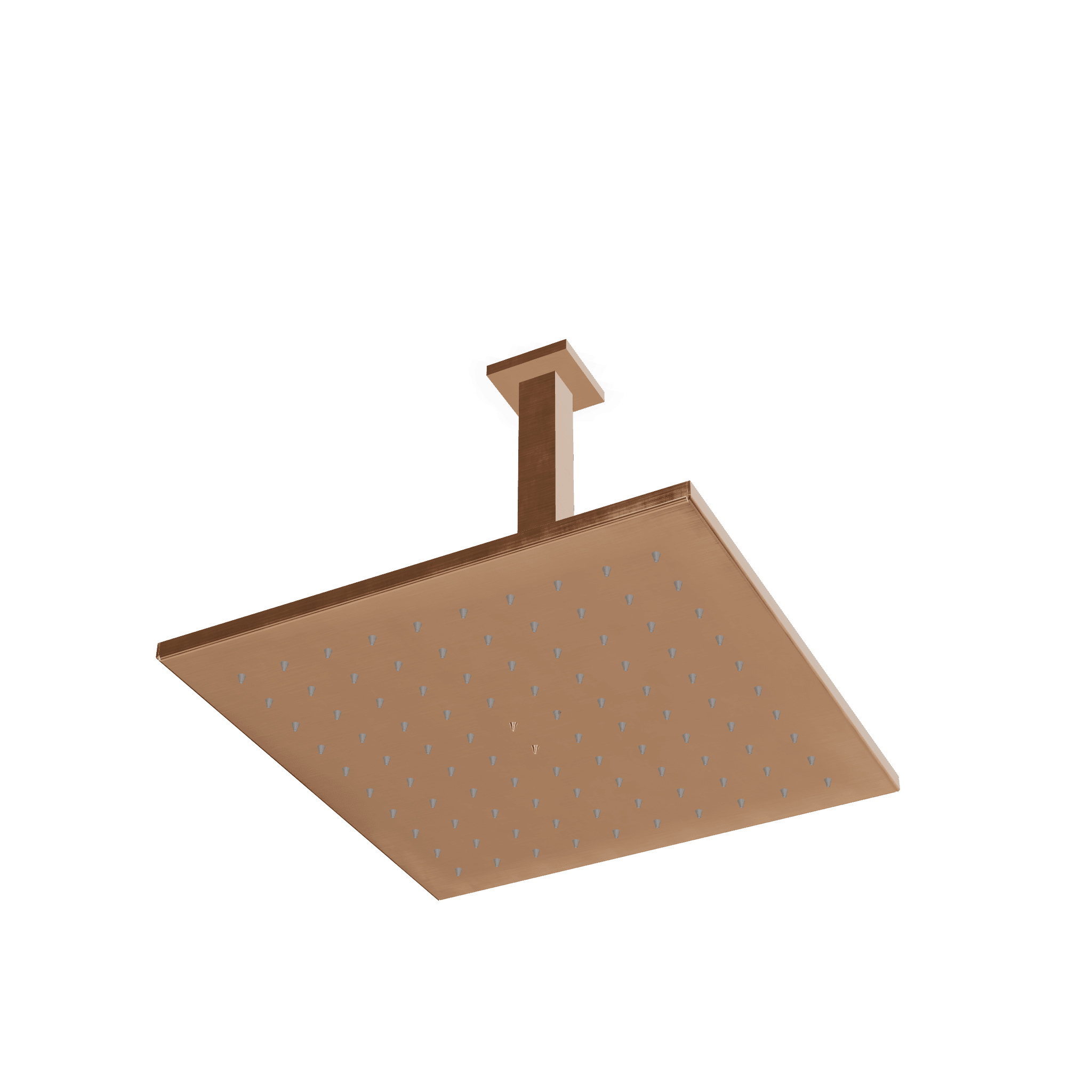 Верхний душ 300х300 мм с кронштейном 256 мм из потолка