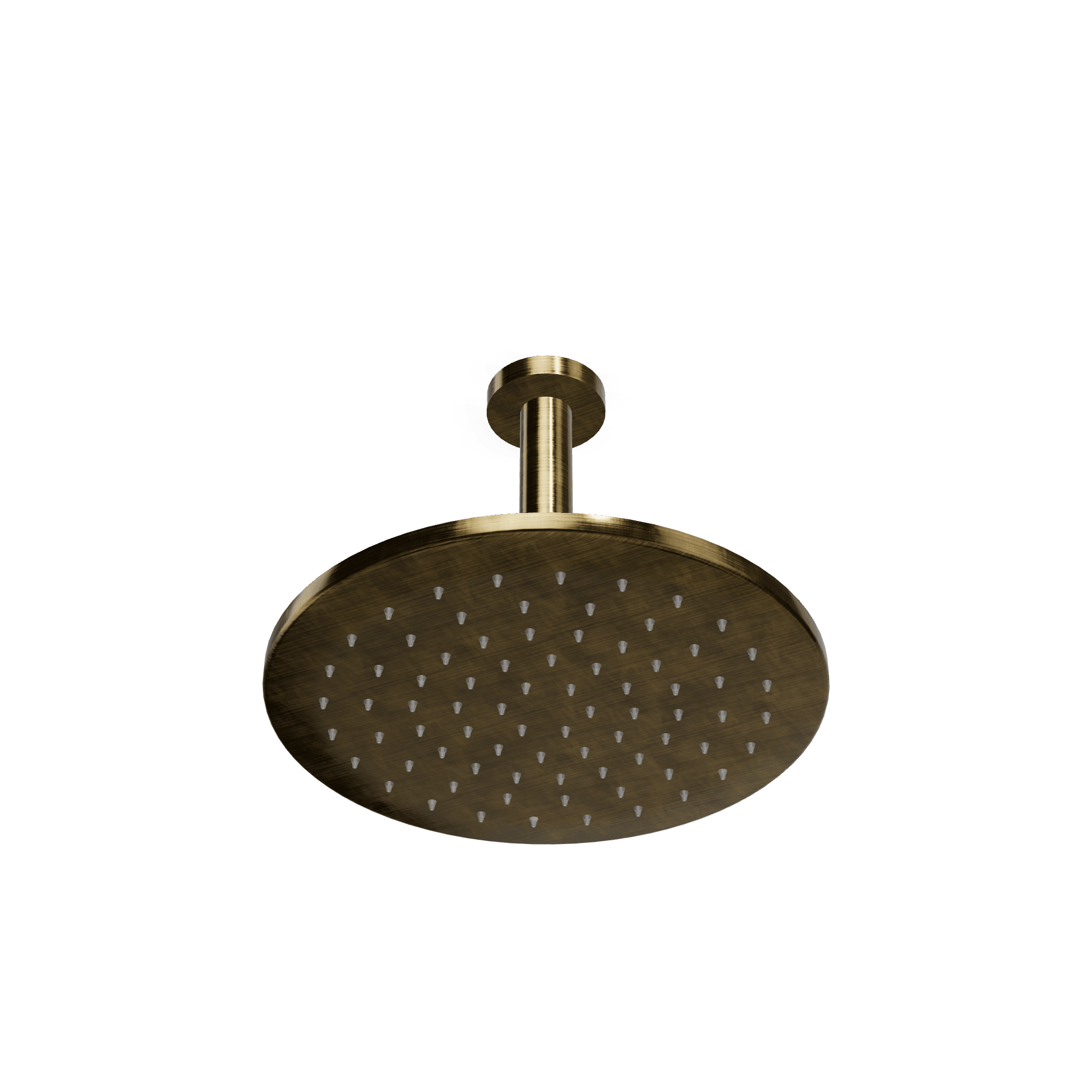 Верхний душ диаметр 250 мм с кронштейном 200 мм из потолка