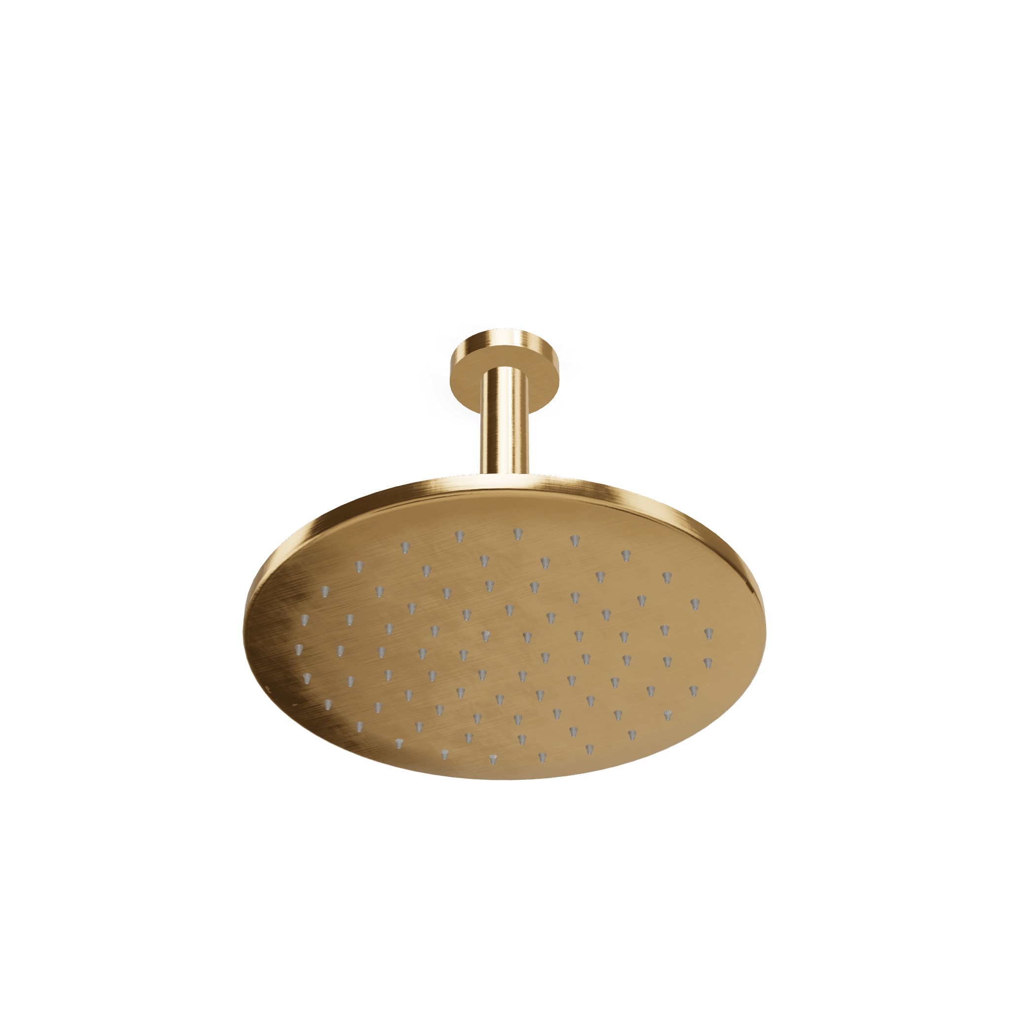 Верхний душ диаметр 250 мм с кронштейном 200 мм из потолка