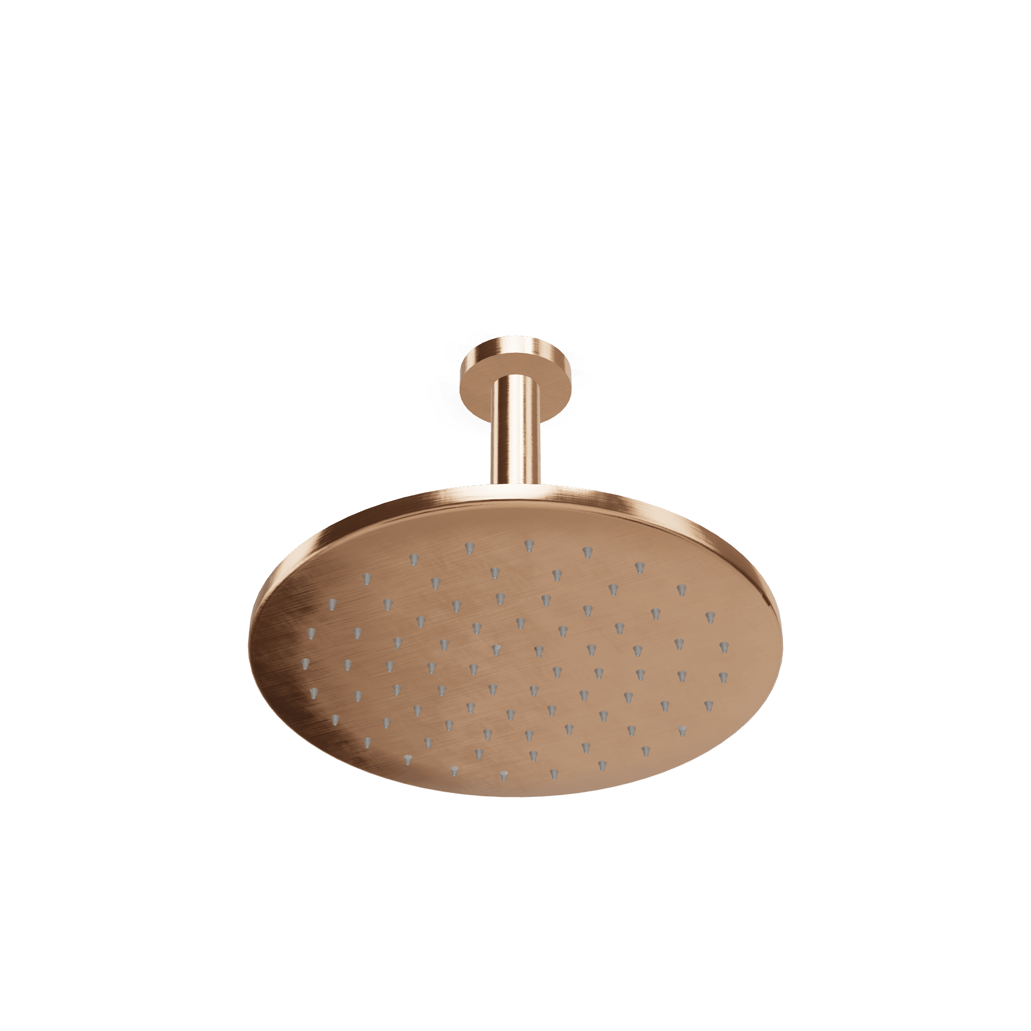 Верхний душ диаметр 250 мм с кронштейном 200 мм из потолка