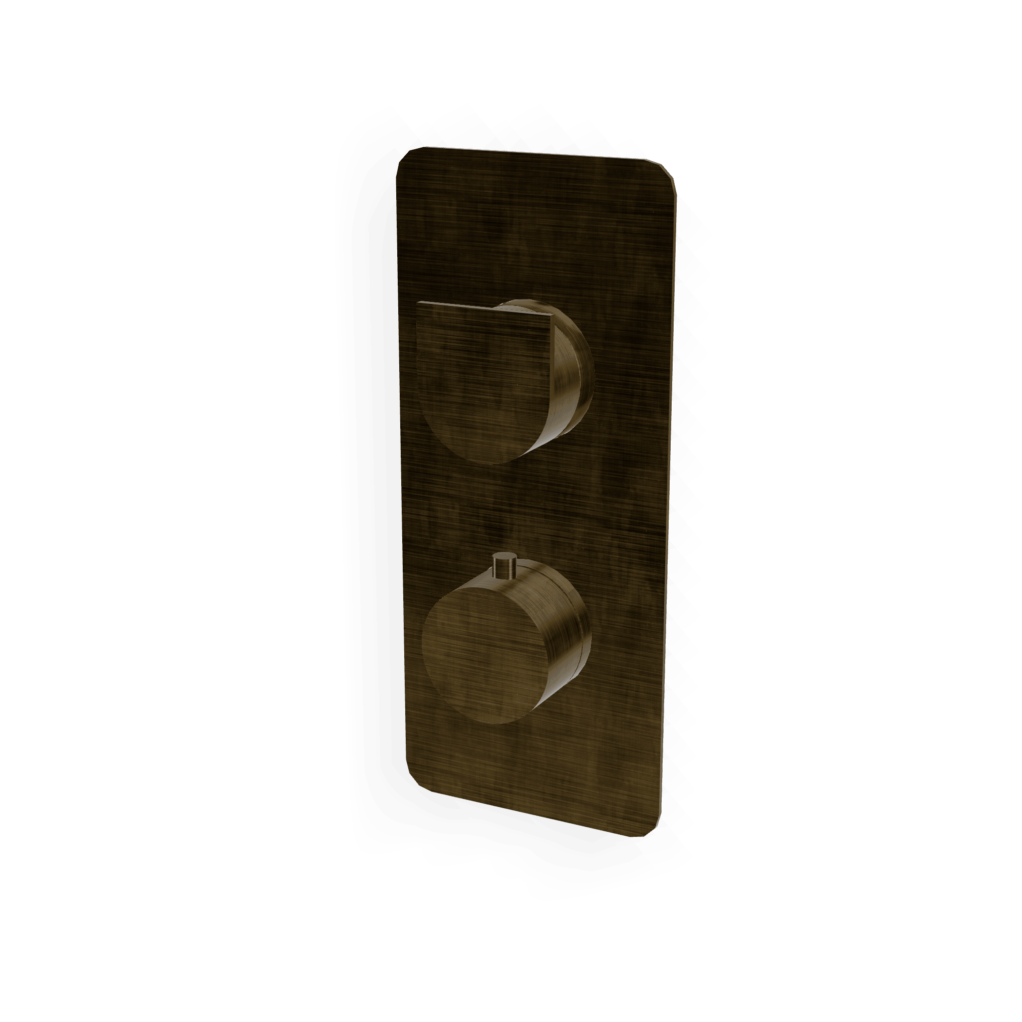 Внешняя часть термостатического смесителя на 2 потребителя Hask