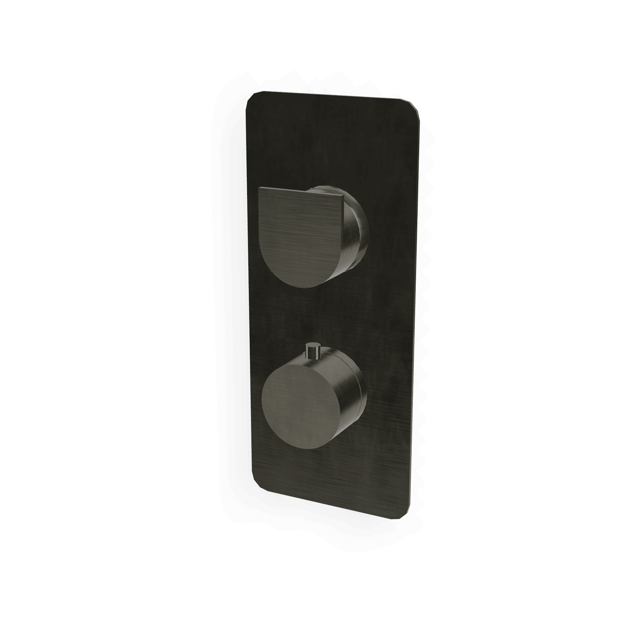 Внешняя часть термостатического смесителя на 2 потребителя Hask