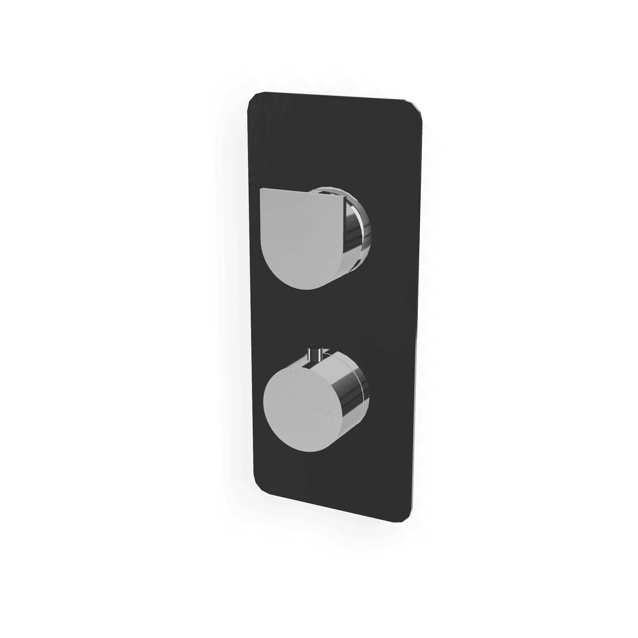 Внешняя часть термостатического смесителя на 2 потребителя Hask