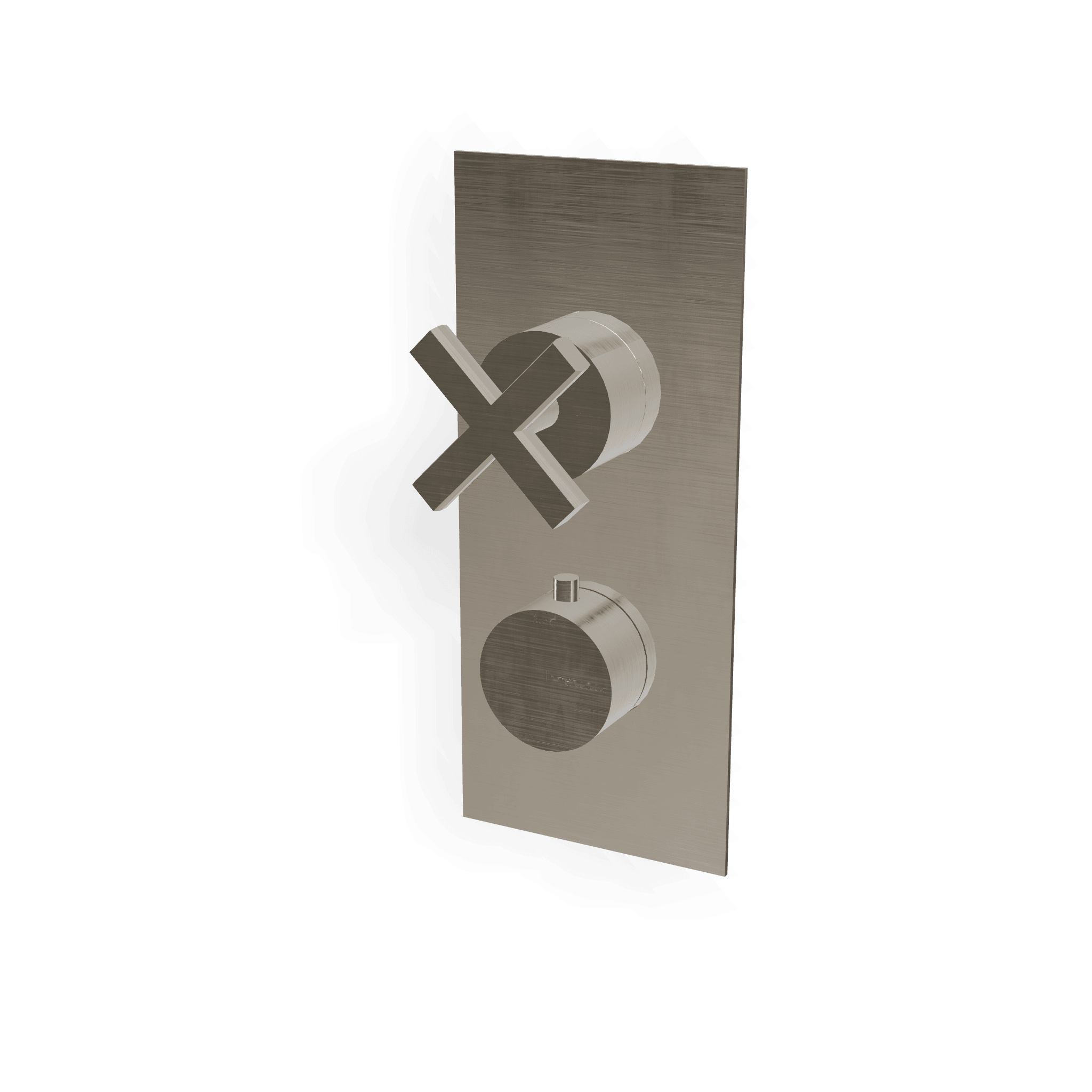 Внешняя часть термостатического смесителя на 2 потребителя