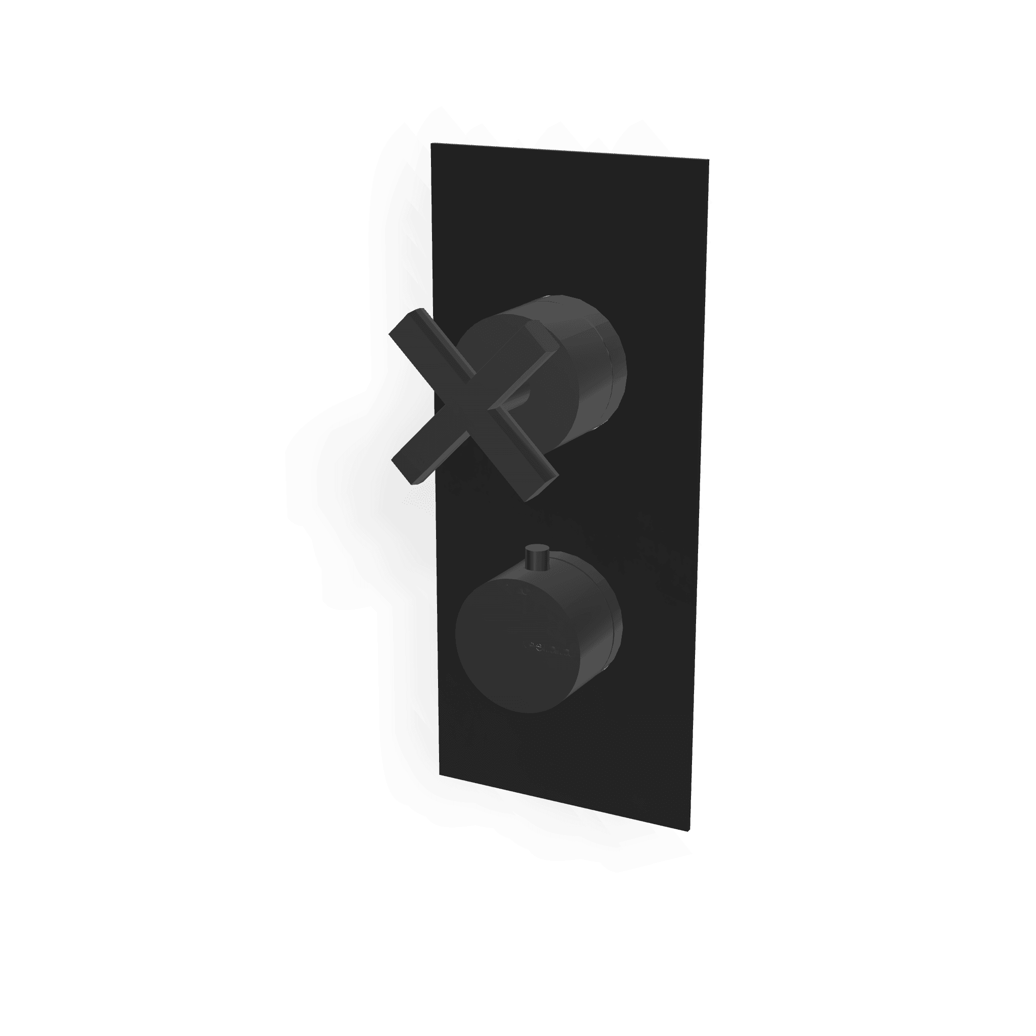 Внешняя часть термостатического смесителя на 2 потребителя