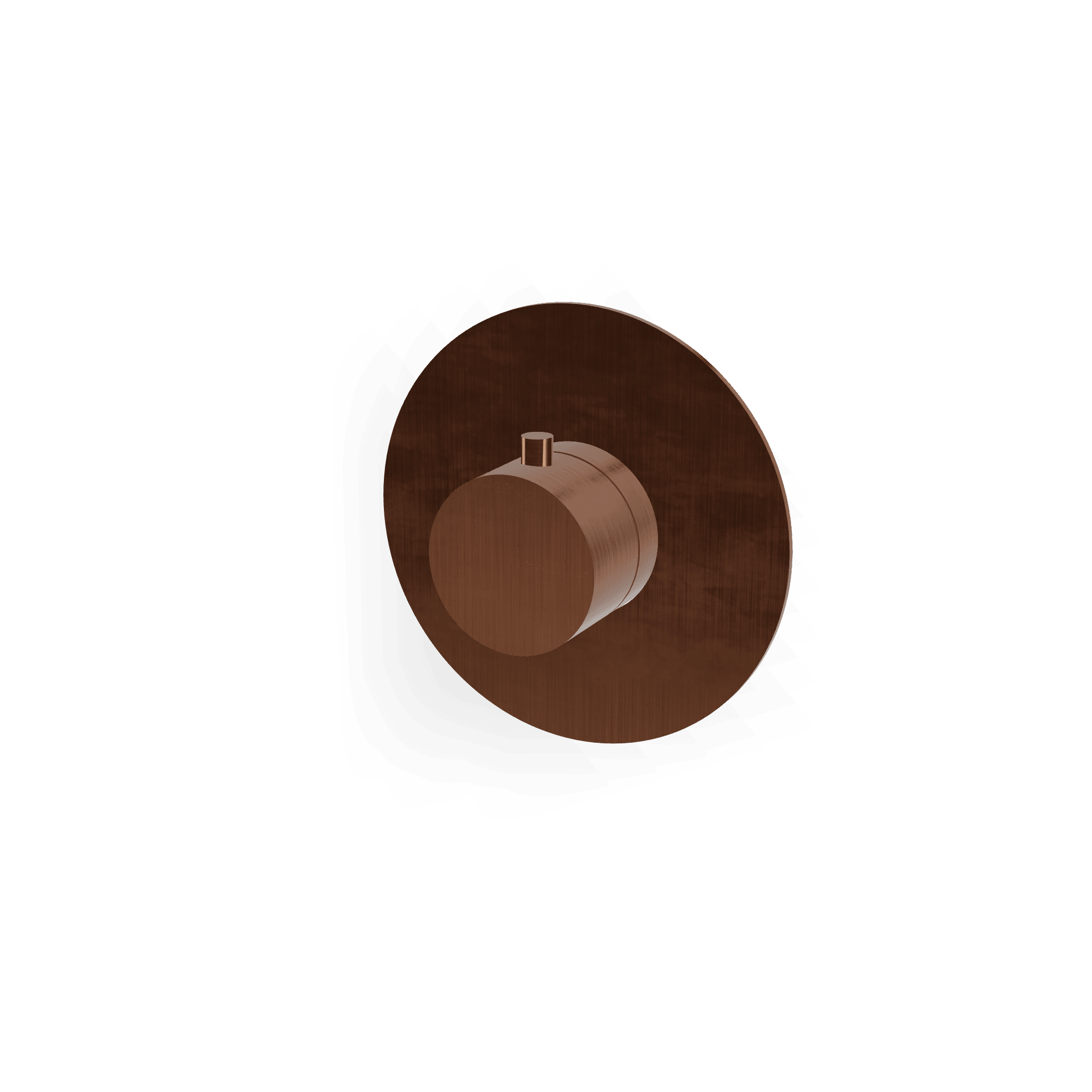 Внешняя часть термостатического смесителя для душа на 1 потребителя без перекрытия