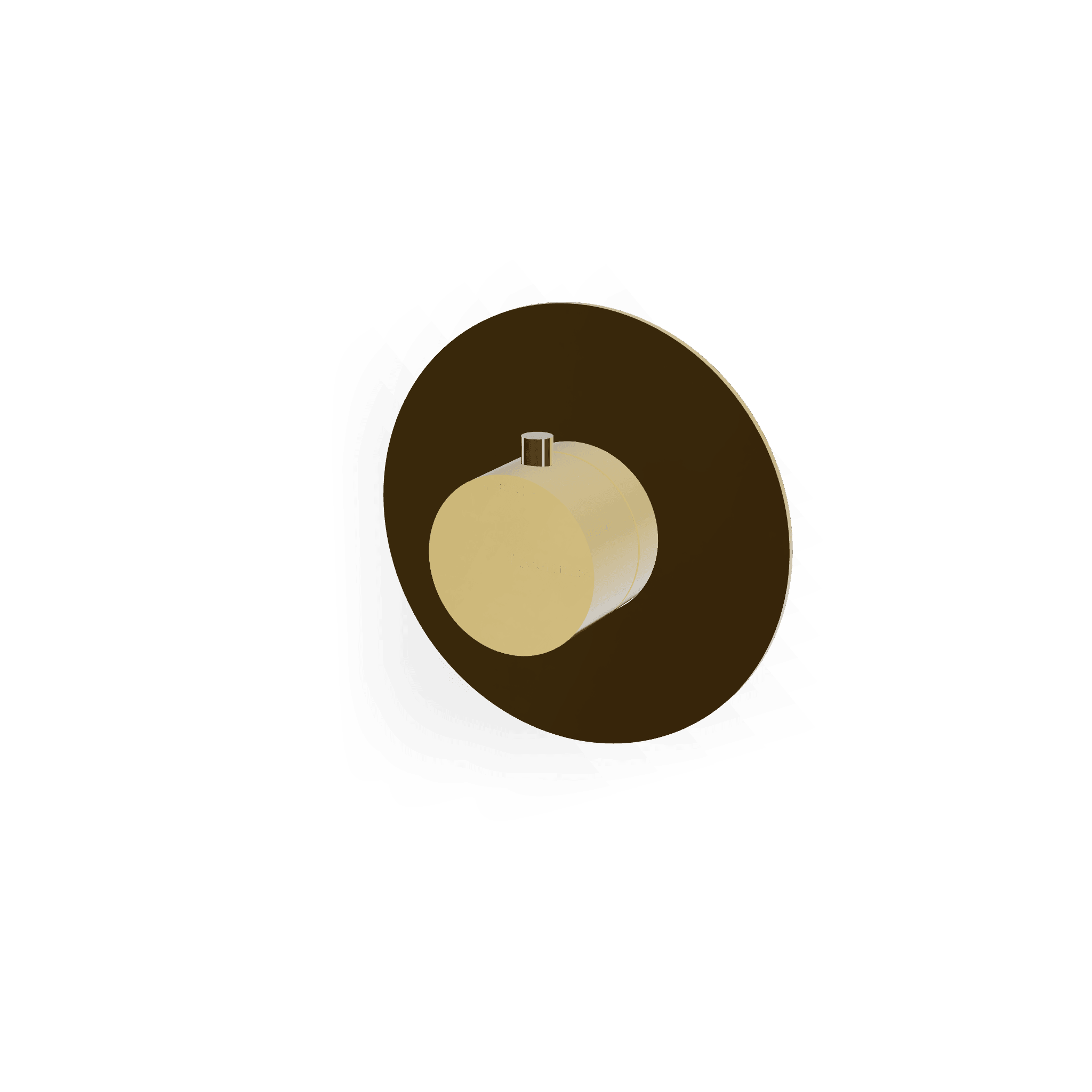 Внешняя часть термостатического смесителя для душа на 1 потребителя без перекрытия