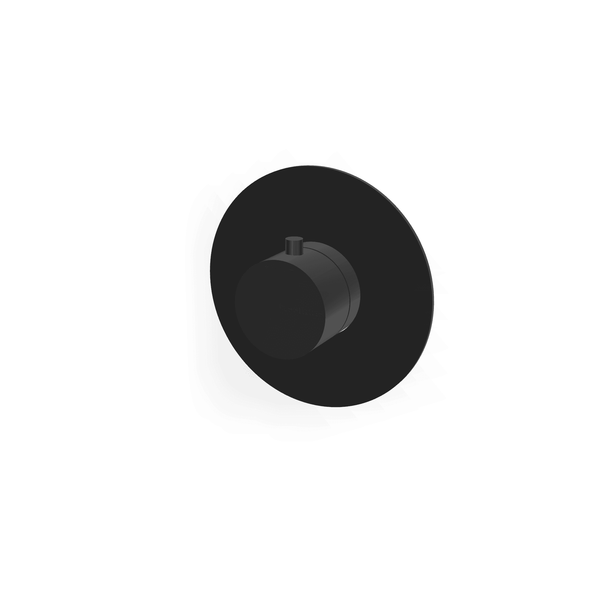 Внешняя часть термостатического смесителя для душа на 1 потребителя без перекрытия