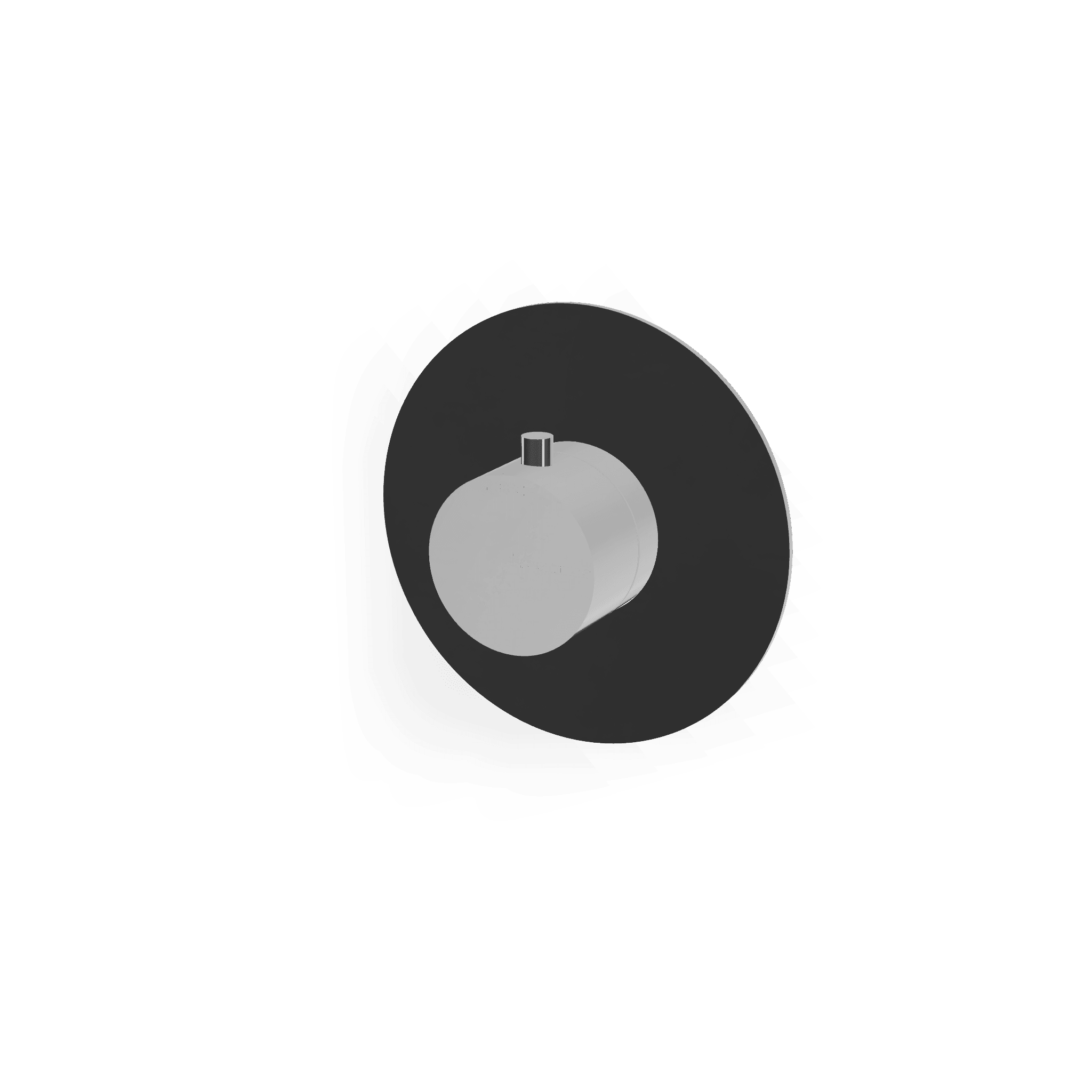 Внешняя часть термостатического смесителя для душа на 1 потребителя без перекрытия