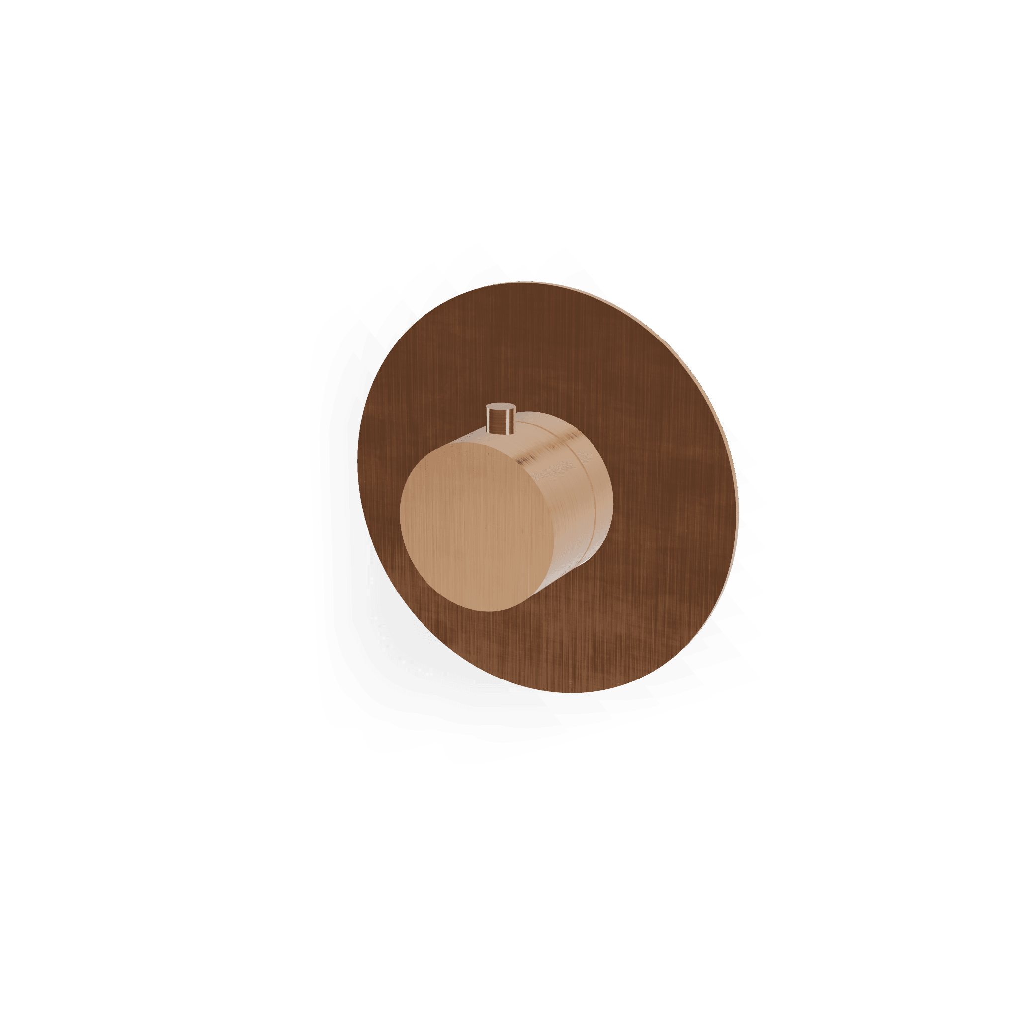 Внешняя часть термостатического смесителя для душа на 1 потребителя без перекрытия