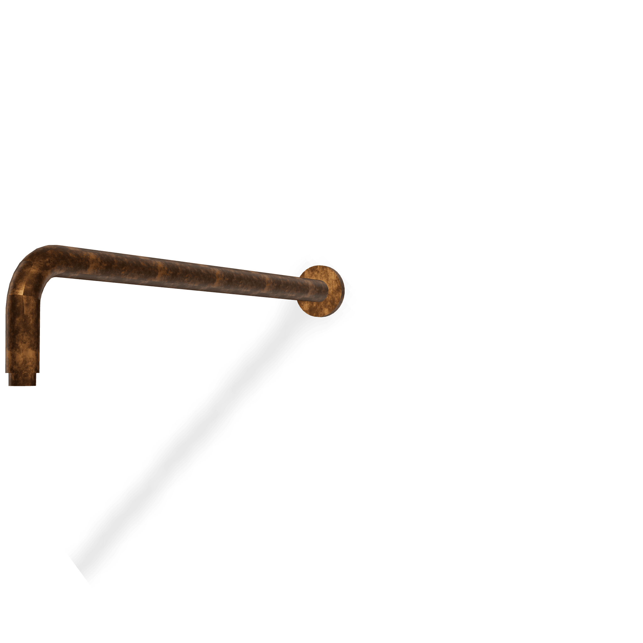 Душевой кронштейн 519 мм из стены