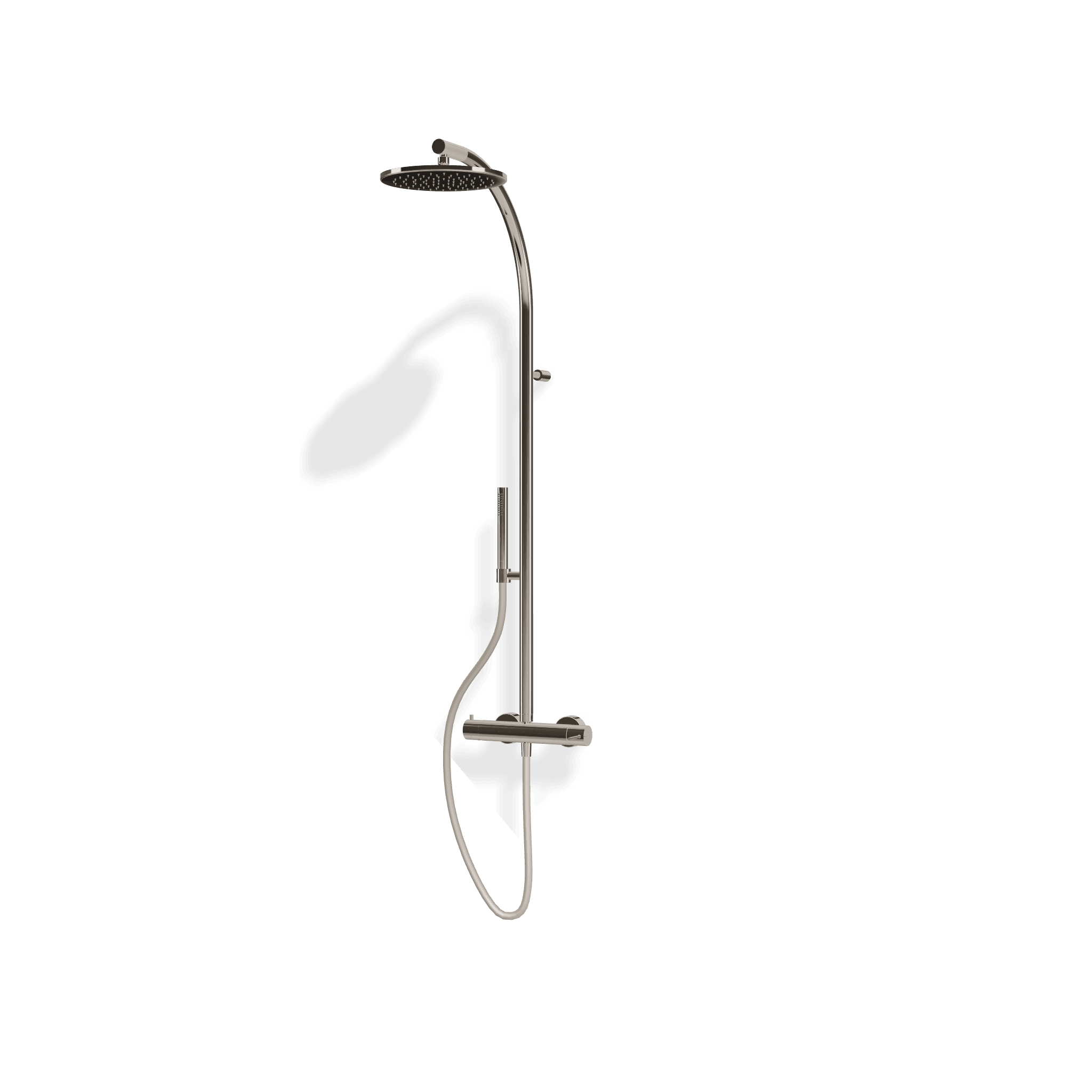 Душевая колонна со смесителем, ручным и верхним душем диаметром 255 мм