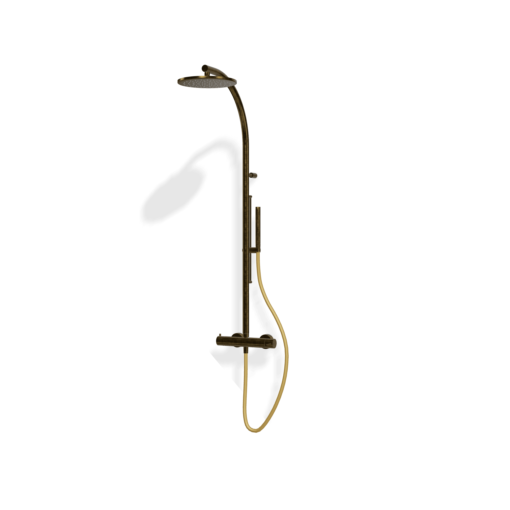 Душевая колонна со смесителем, верхним и ручным душем на штанге