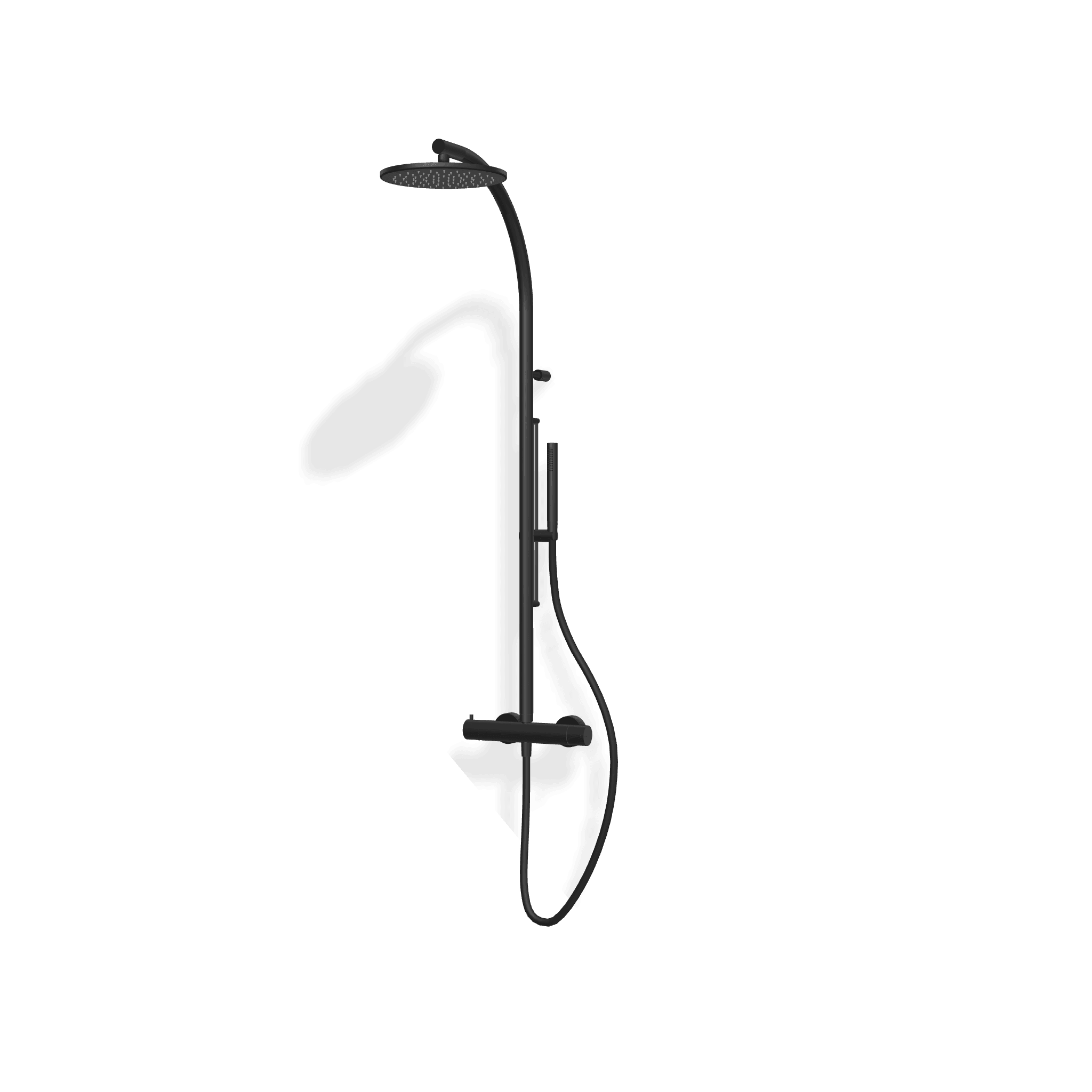 Душевая колонна со смесителем, верхним и ручным душем на штанге