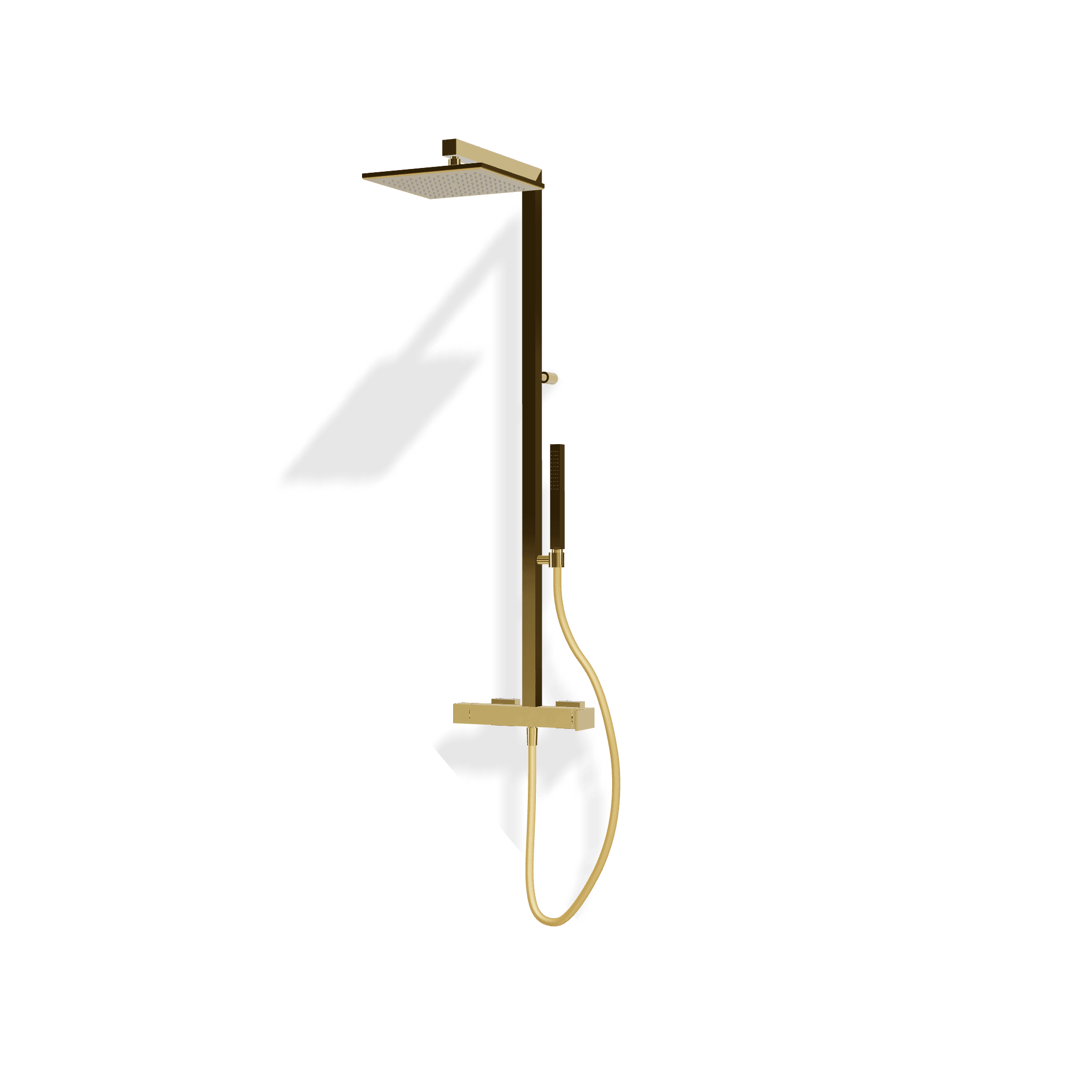 Душевая колонна со смесителм, ручным и верхним душем 250х250 мм