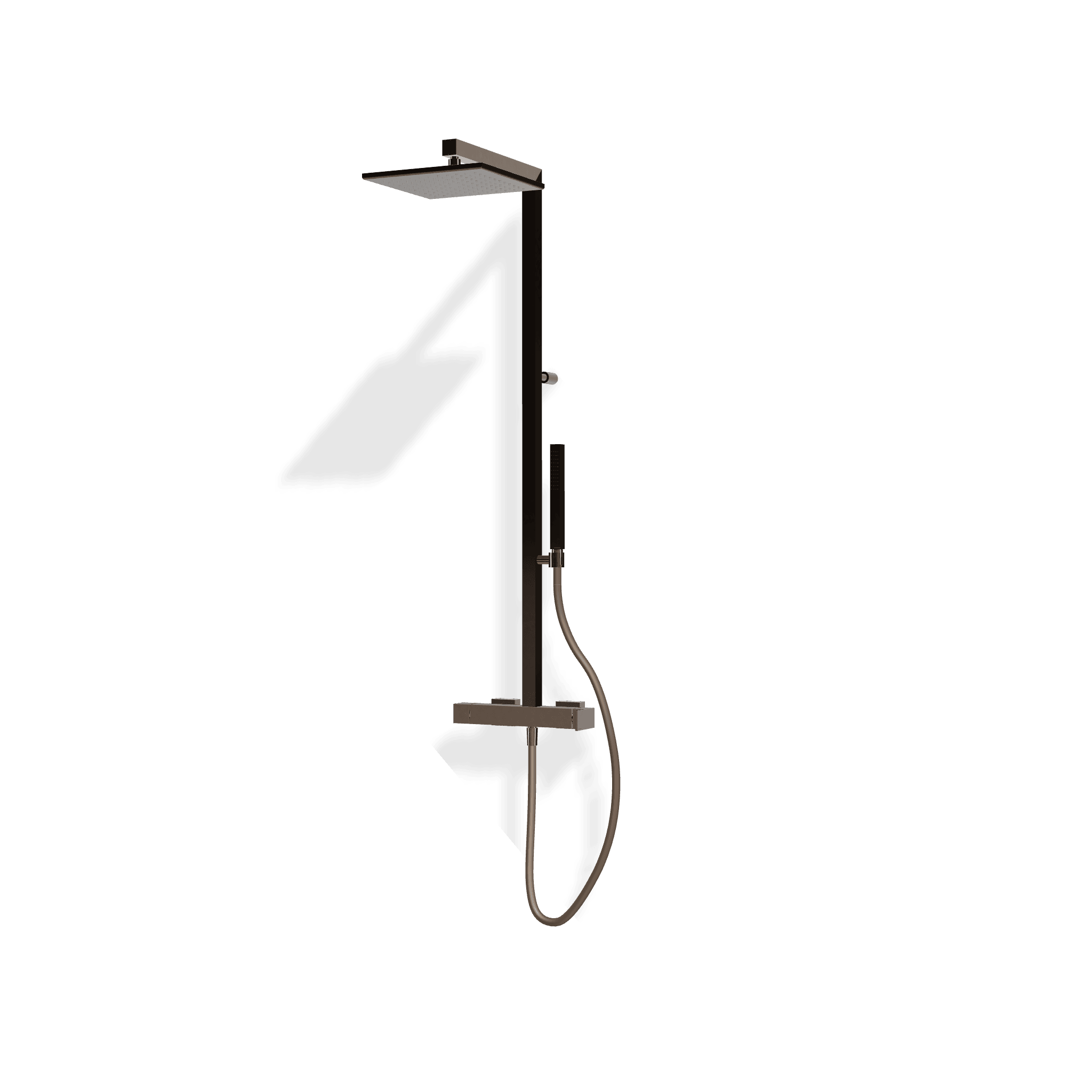 Душевая колонна со смесителм, ручным и верхним душем 250х250 мм