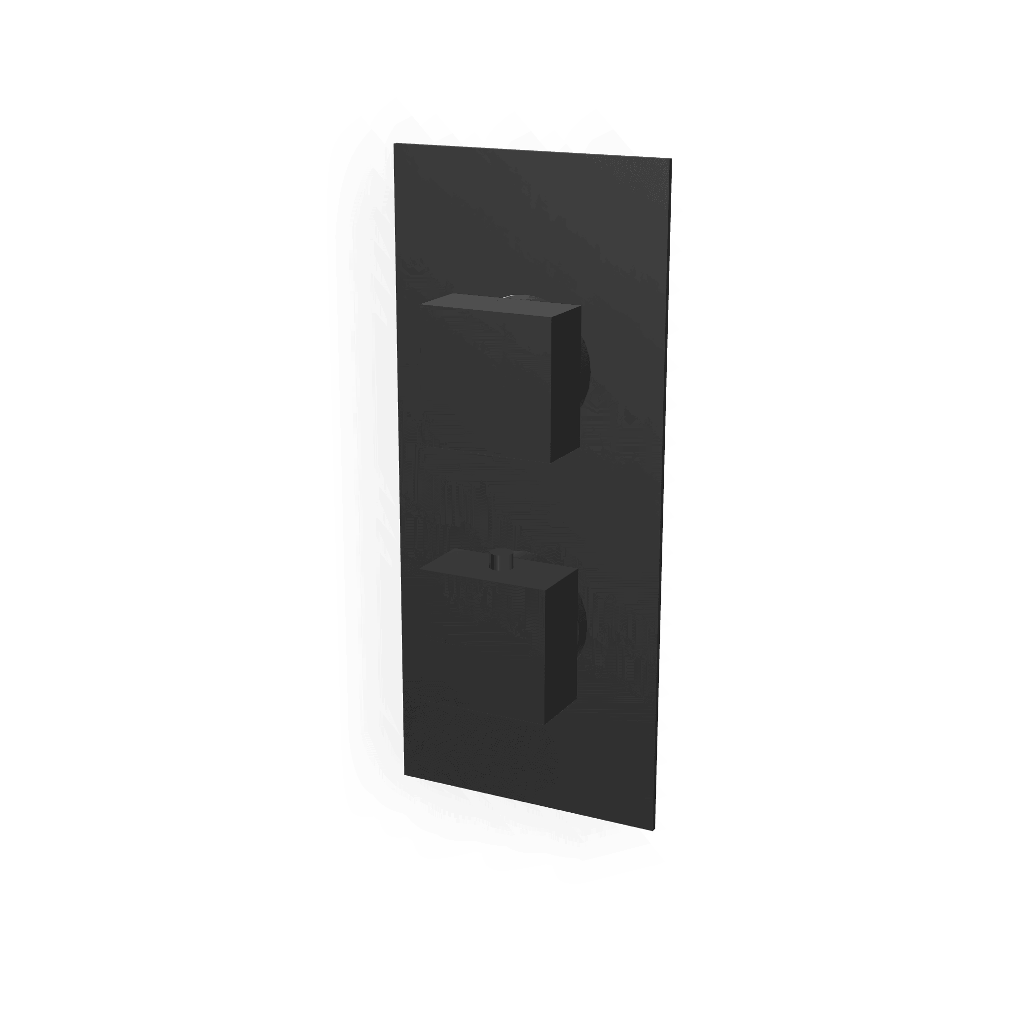 Внешняя часть термостатического смесителя на 2 потребителя