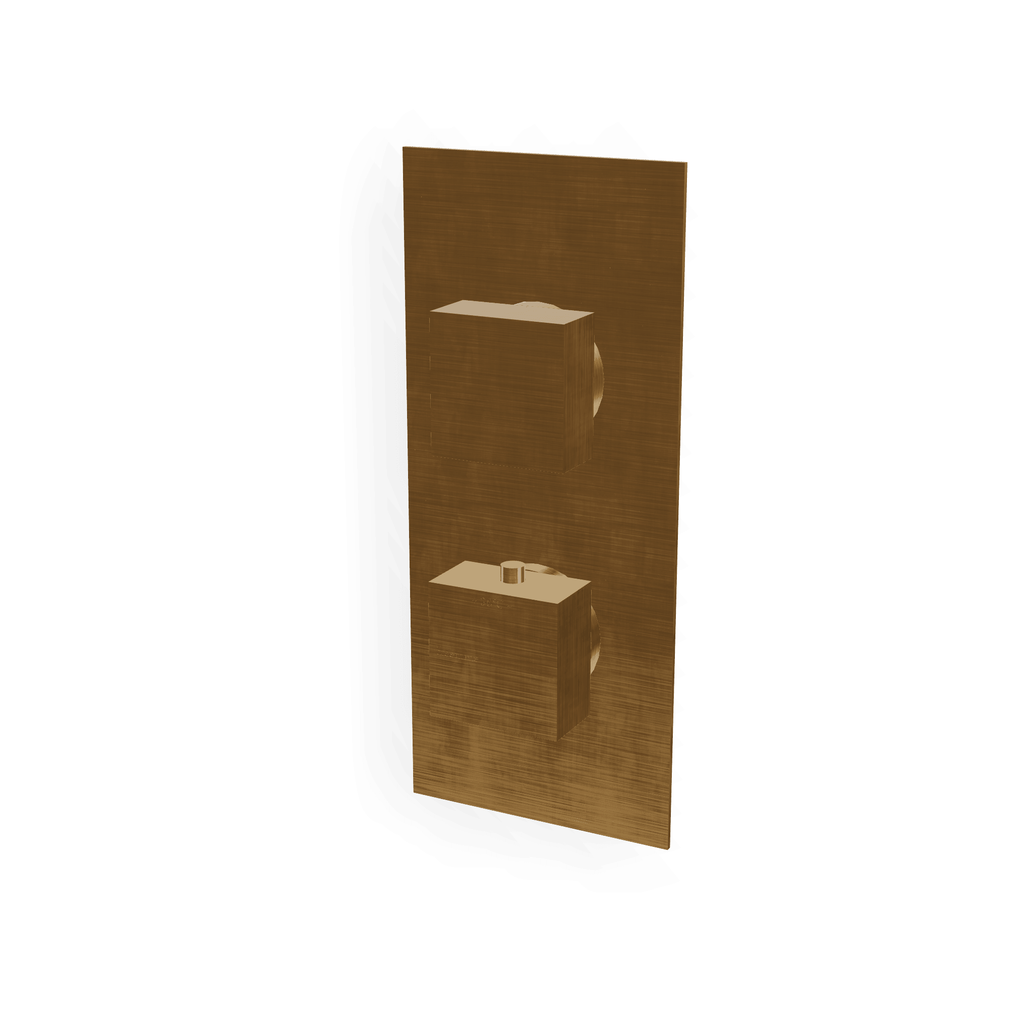 Внешняя часть термостатического смесителя на 2 потребителя