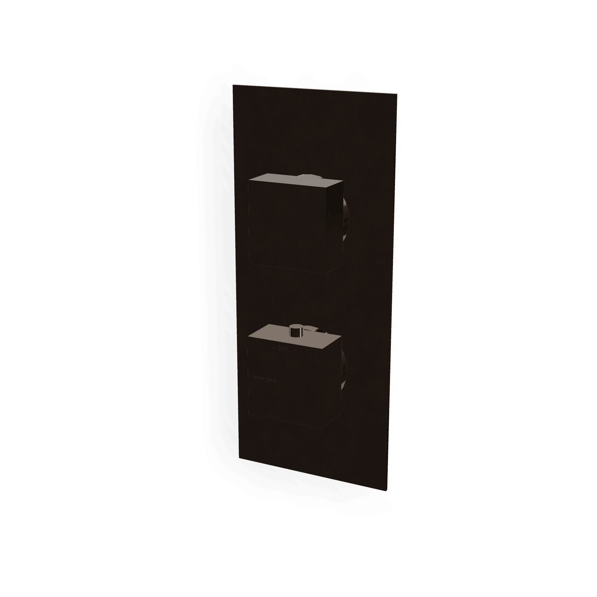 Внешняя часть термостатического смесителя на 2 потребителя