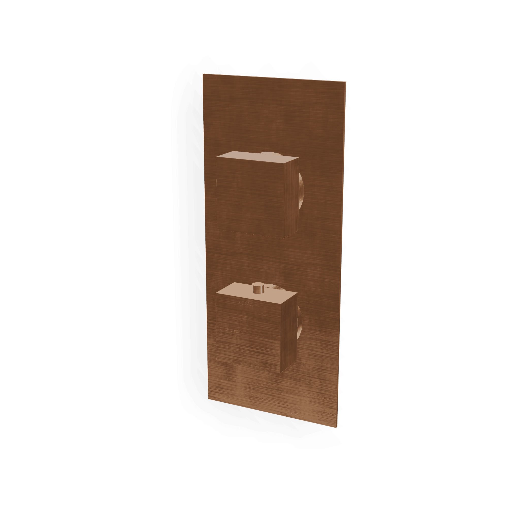 Внешняя часть термостатического смесителя на 2 потребителя