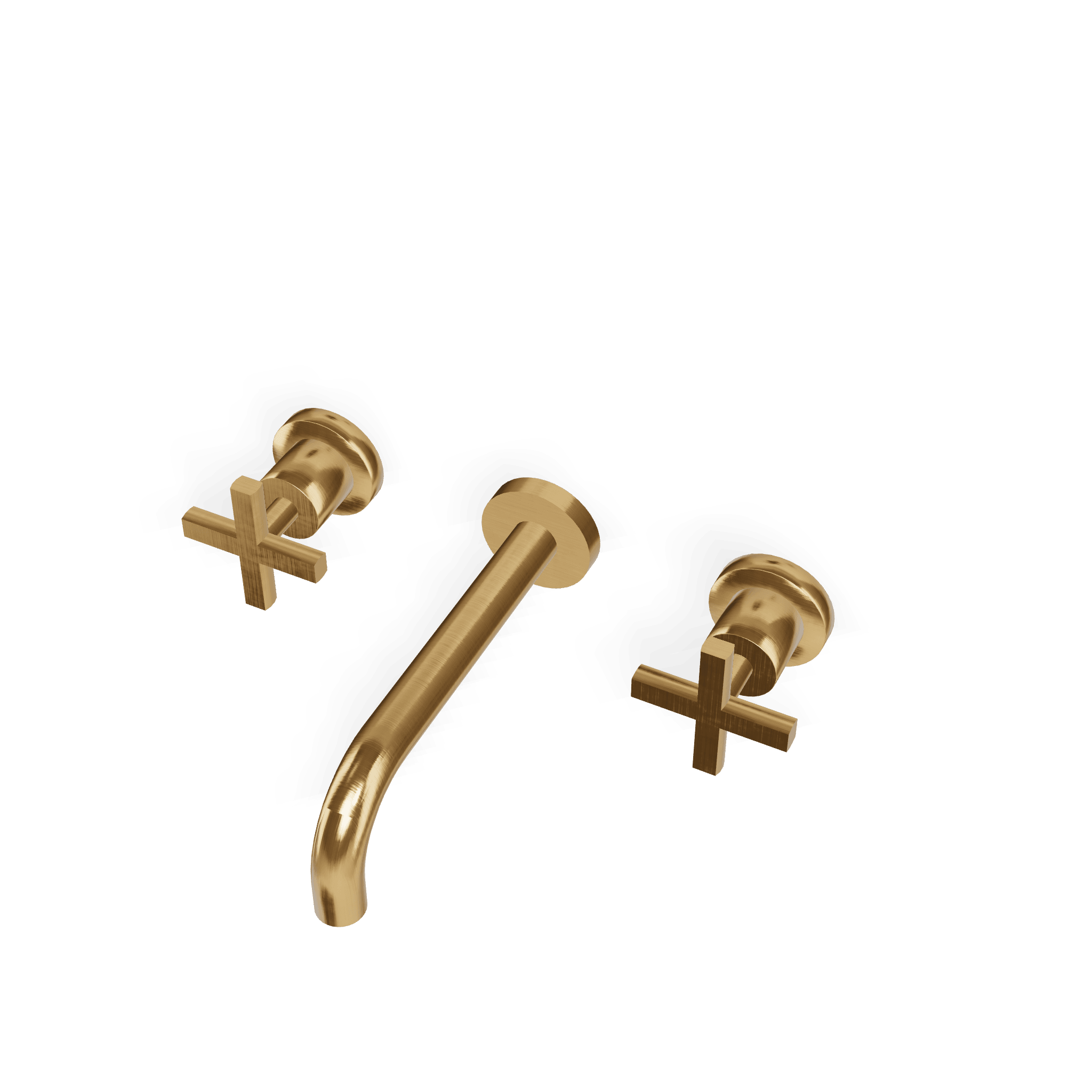 Внешняя часть смесителя для раковины из стены на 3 отверстия 173 мм Line