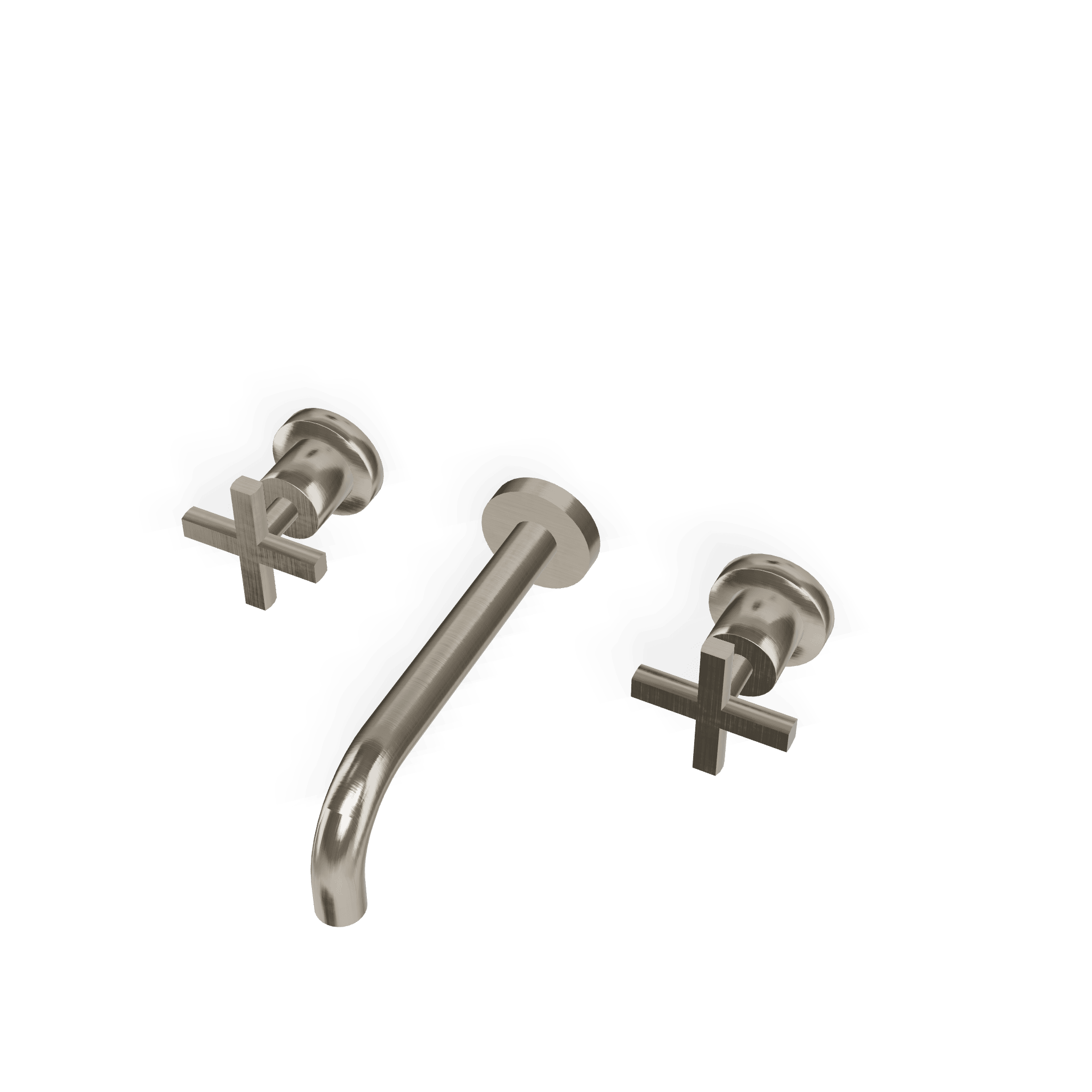 Внешняя часть смесителя для раковины из стены на 3 отверстия 173 мм Line