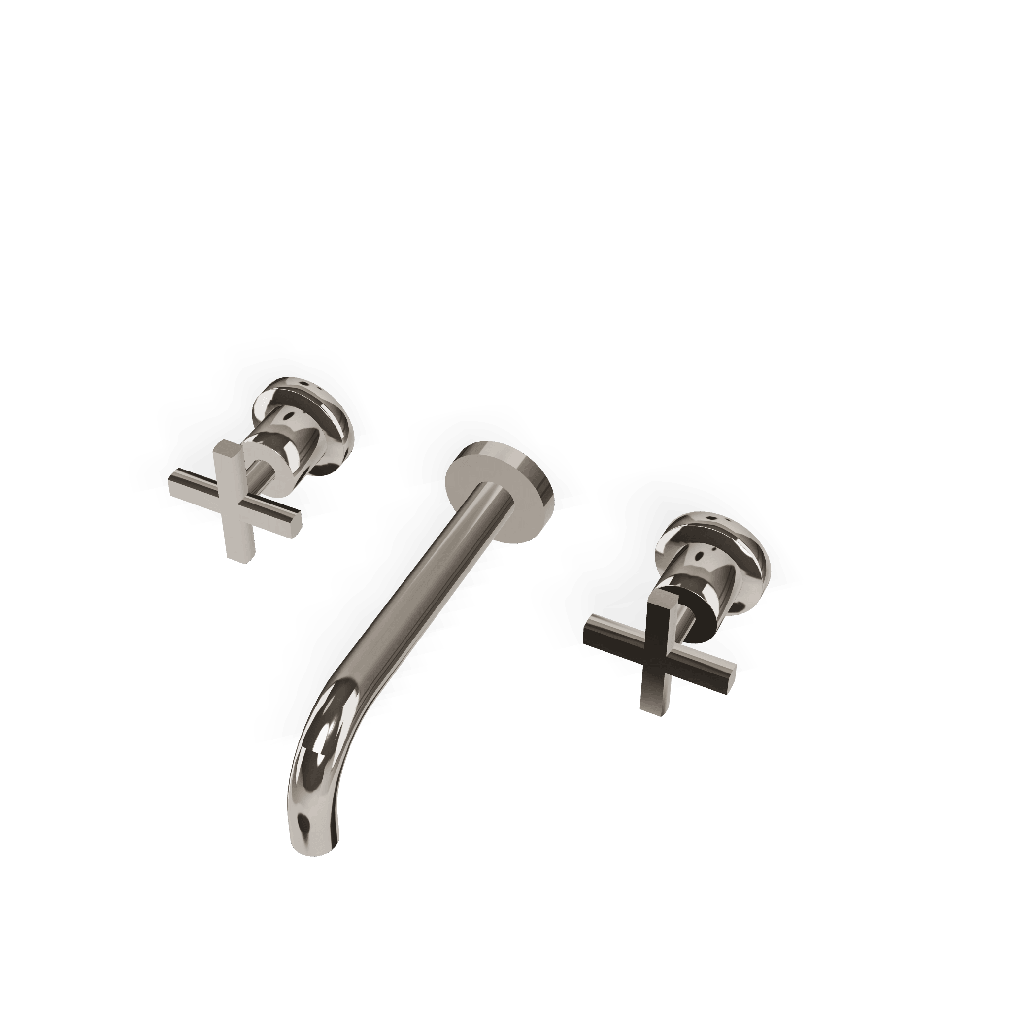 Внешняя часть смесителя для раковины из стены на 3 отверстия 173 мм Line