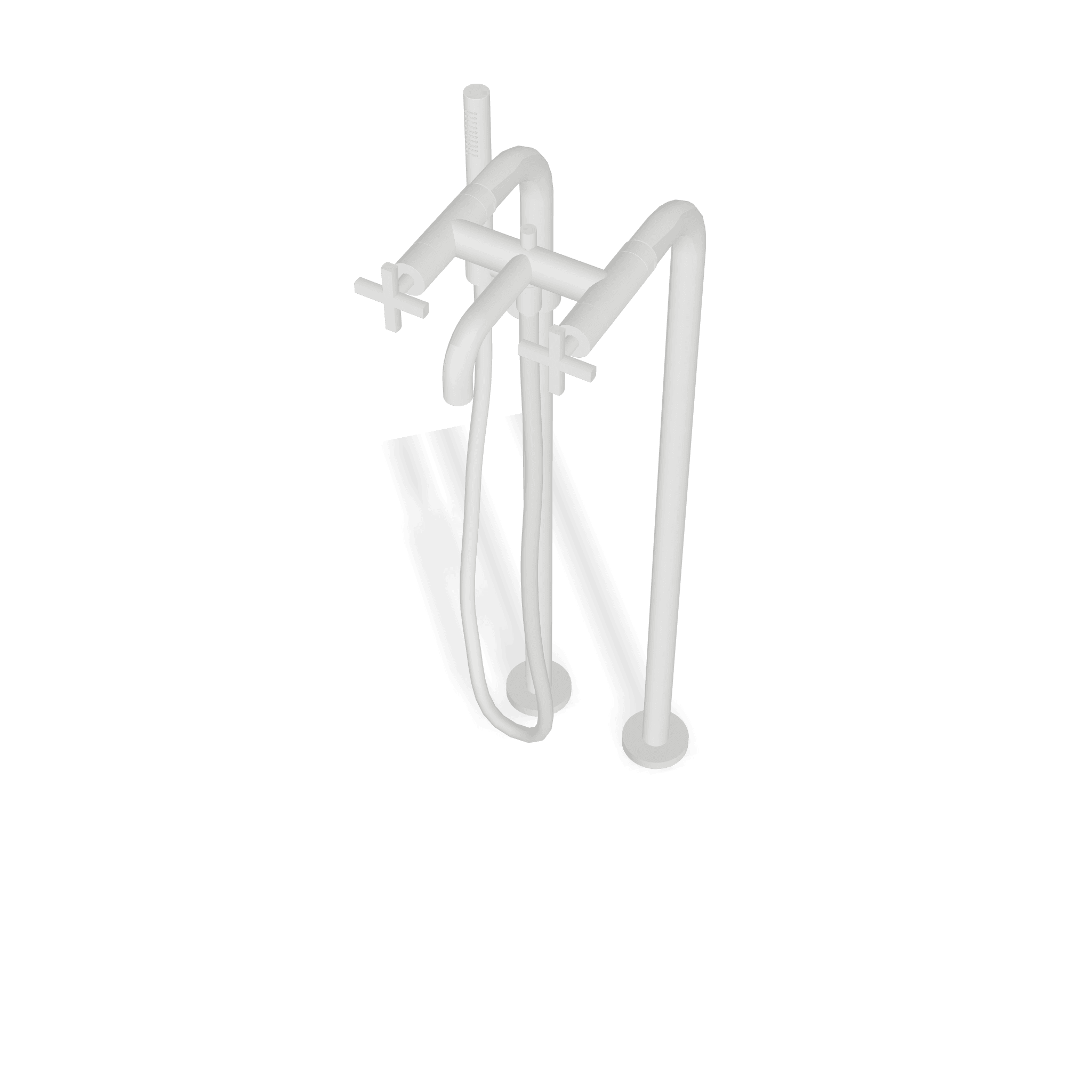 Внешняя часть напольного смесителя для ванны Line