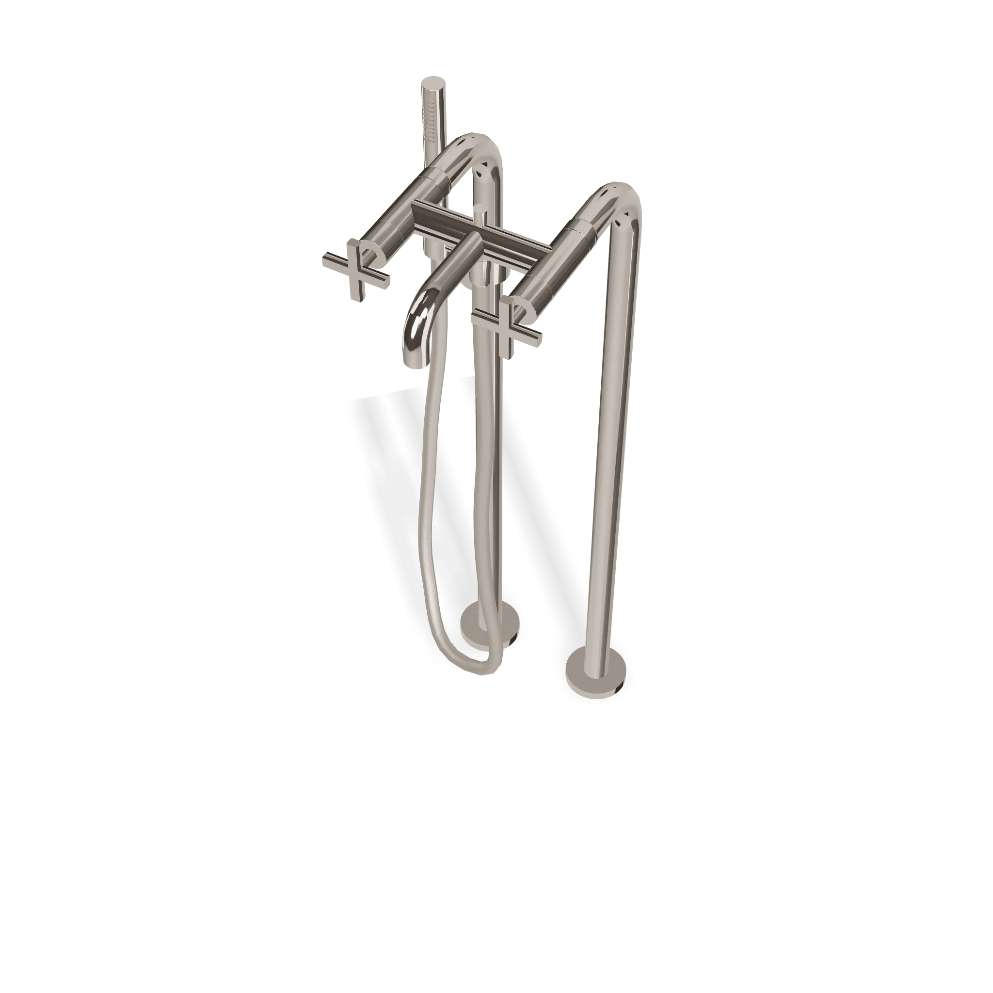 Внешняя часть напольного смесителя для ванны Line