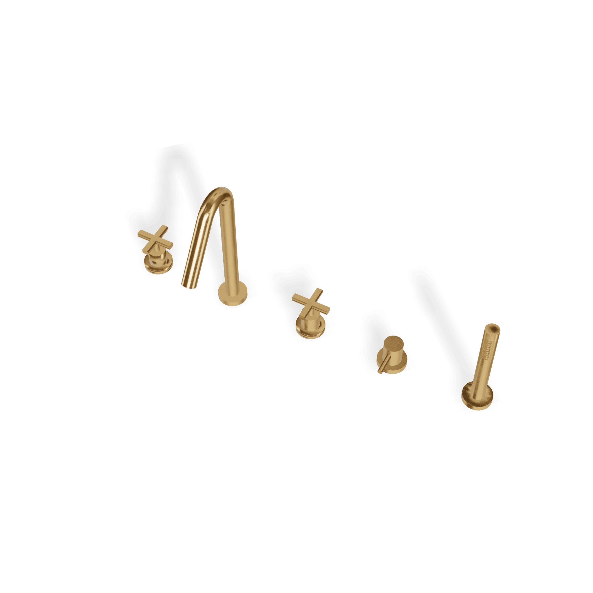 Смеситель на борт ванны на 5 отверстий Line