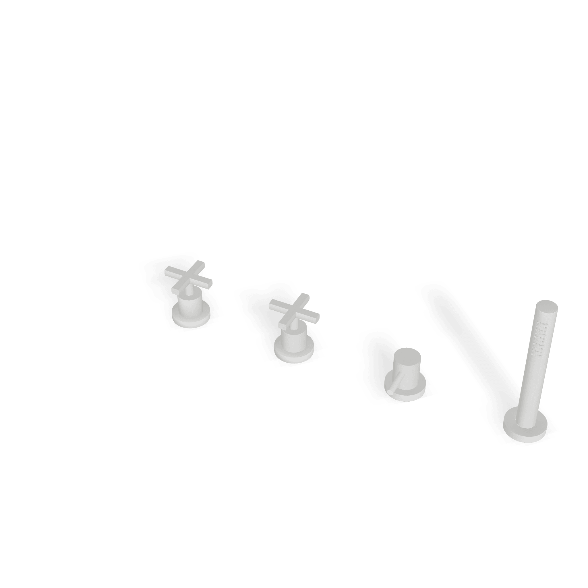 Смеситель на борт ванны без излива Line