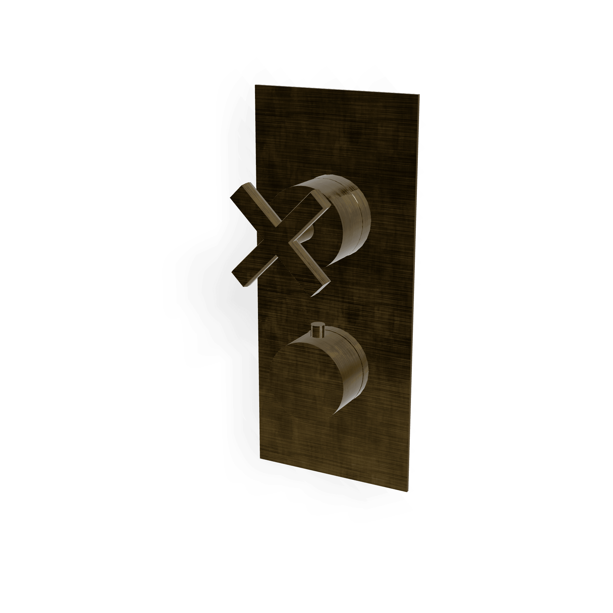 Внешняя часть термостатического смесителя на 3 потребителя