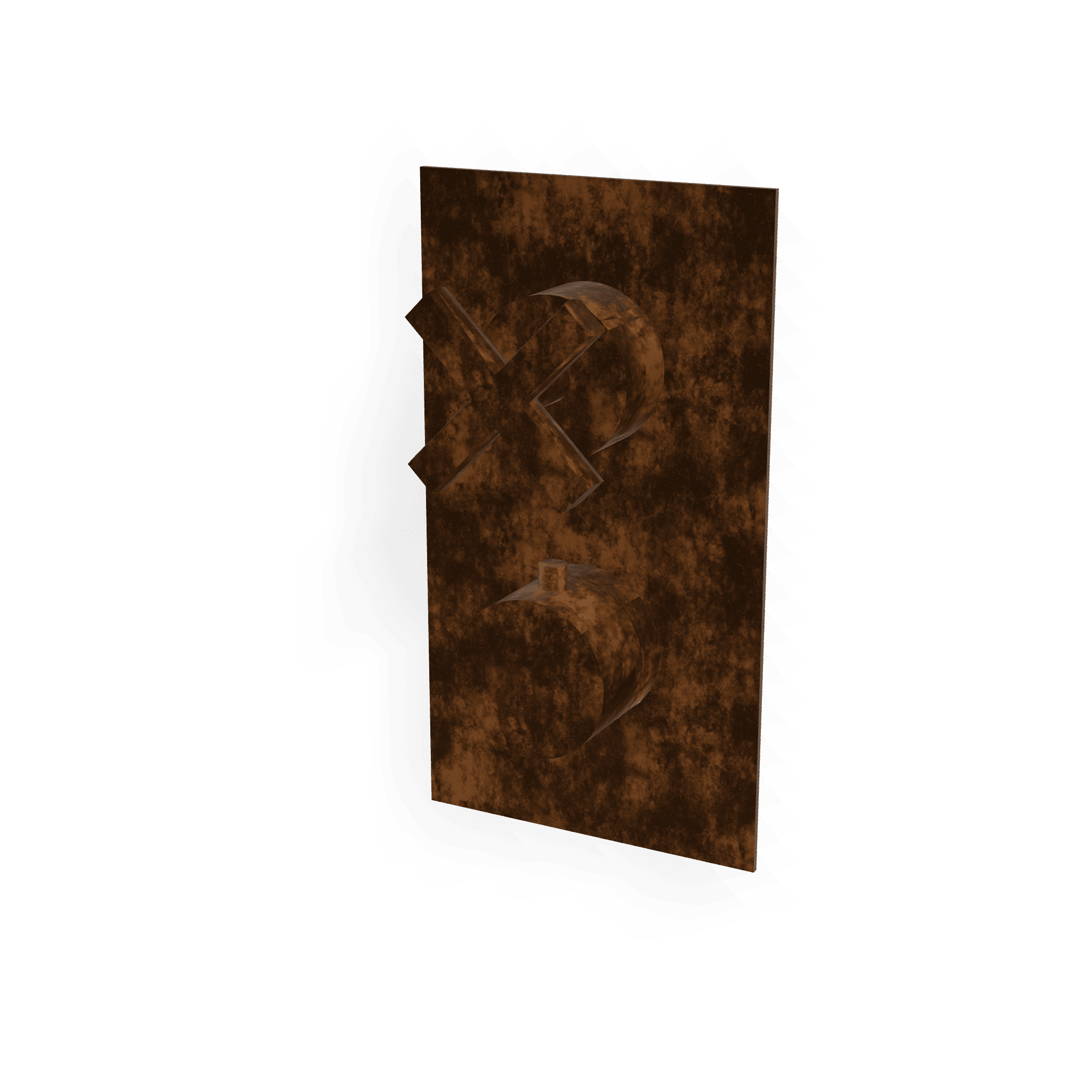 Внешняя часть термостатического смесителя для душа на 1 потребителя Line