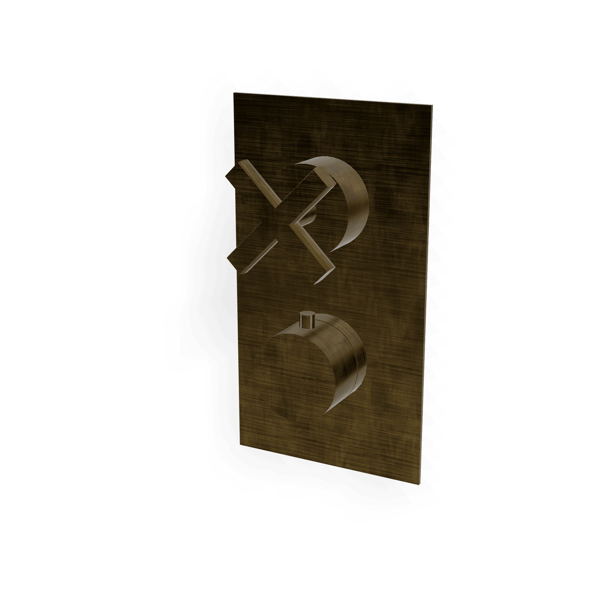 Внешняя часть термостатического смесителя для душа на 1 потребителя Line