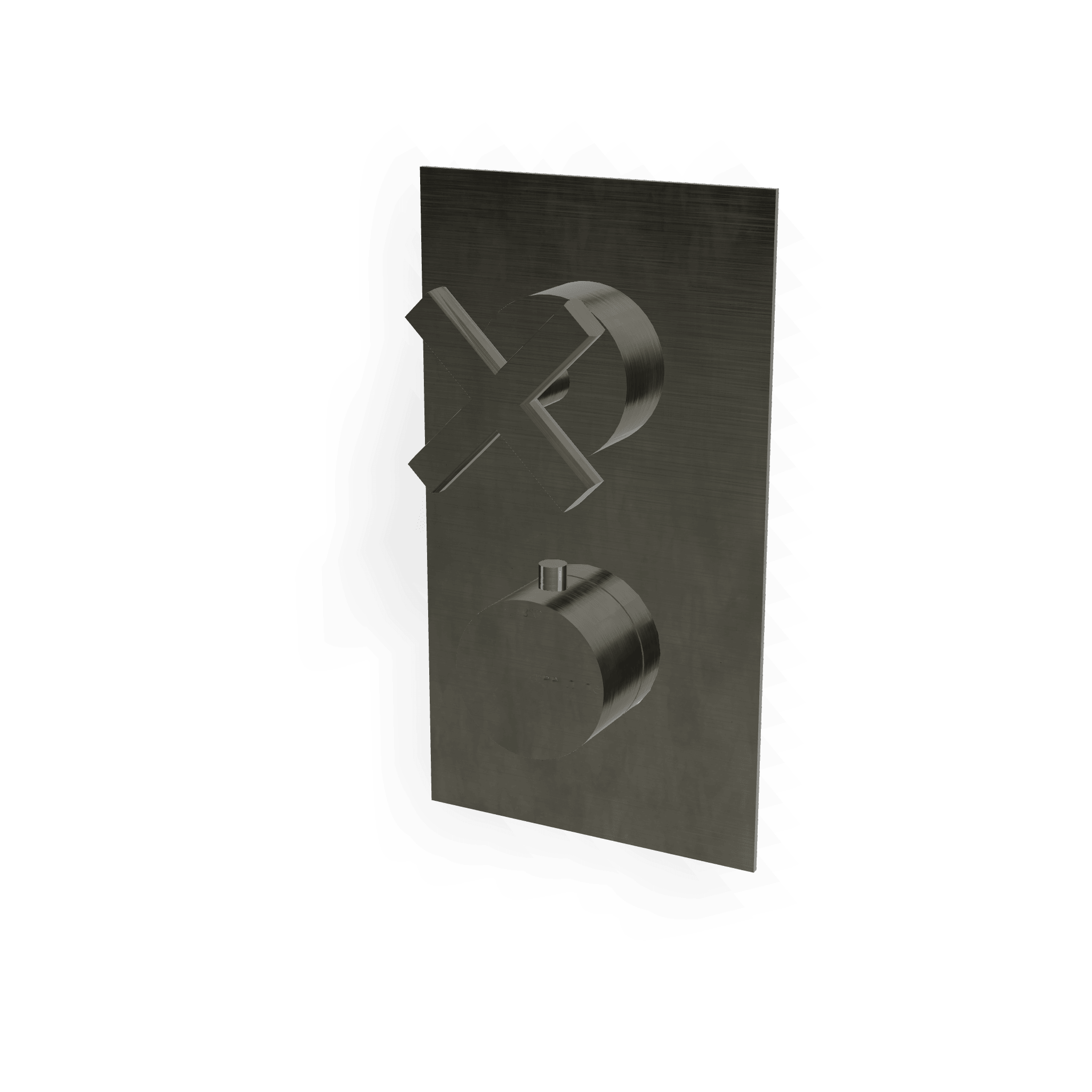 Внешняя часть термостатического смесителя для душа на 1 потребителя Line