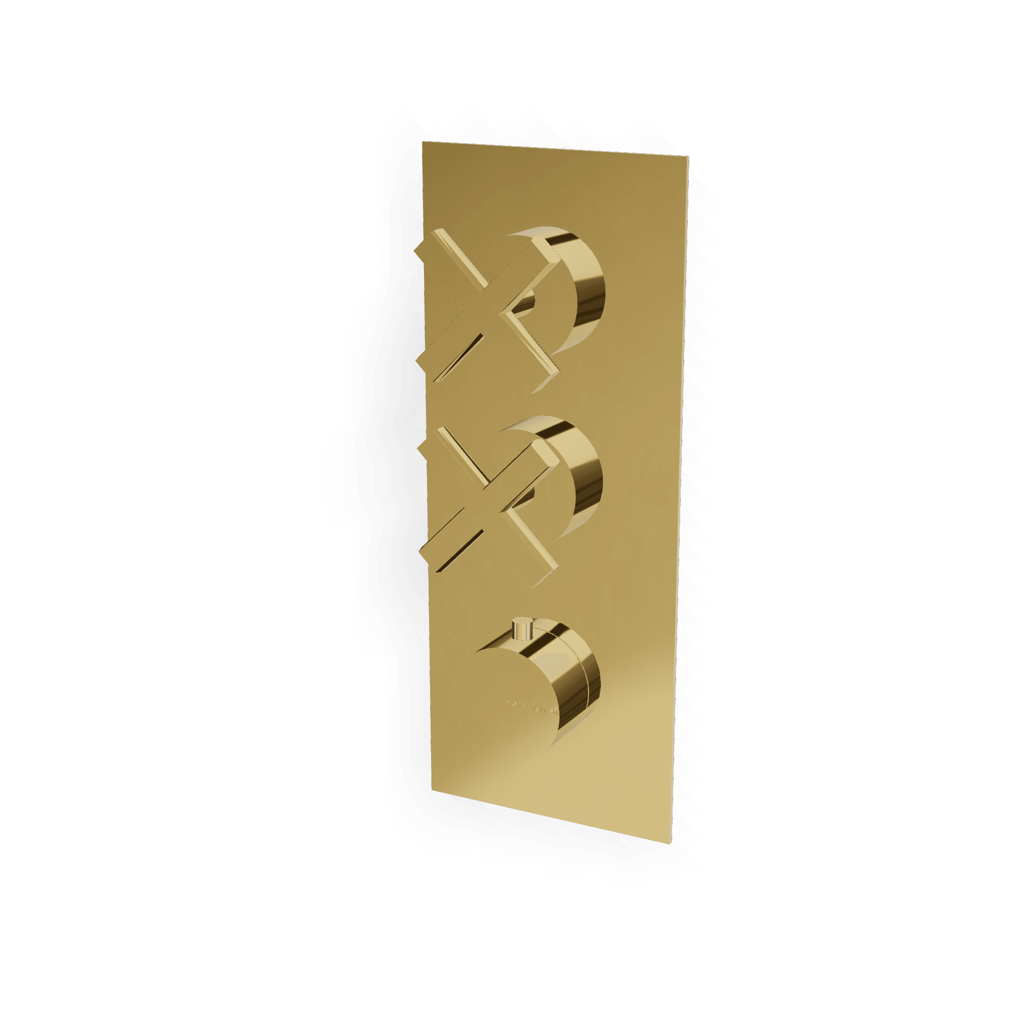 Внешняя часть термостатического смесителя для душа на 2 потребителя Line