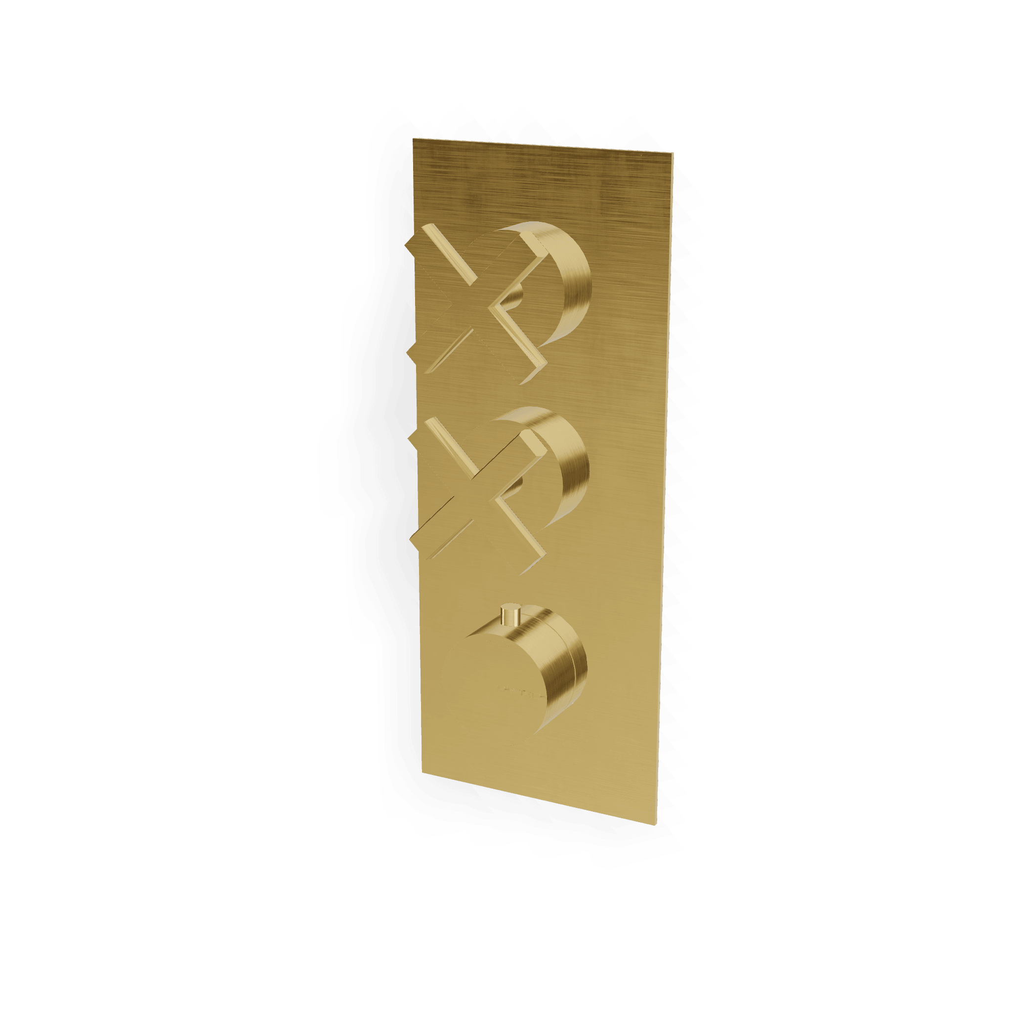 Внешняя часть термостатического смесителя для душа на 2 потребителя Line