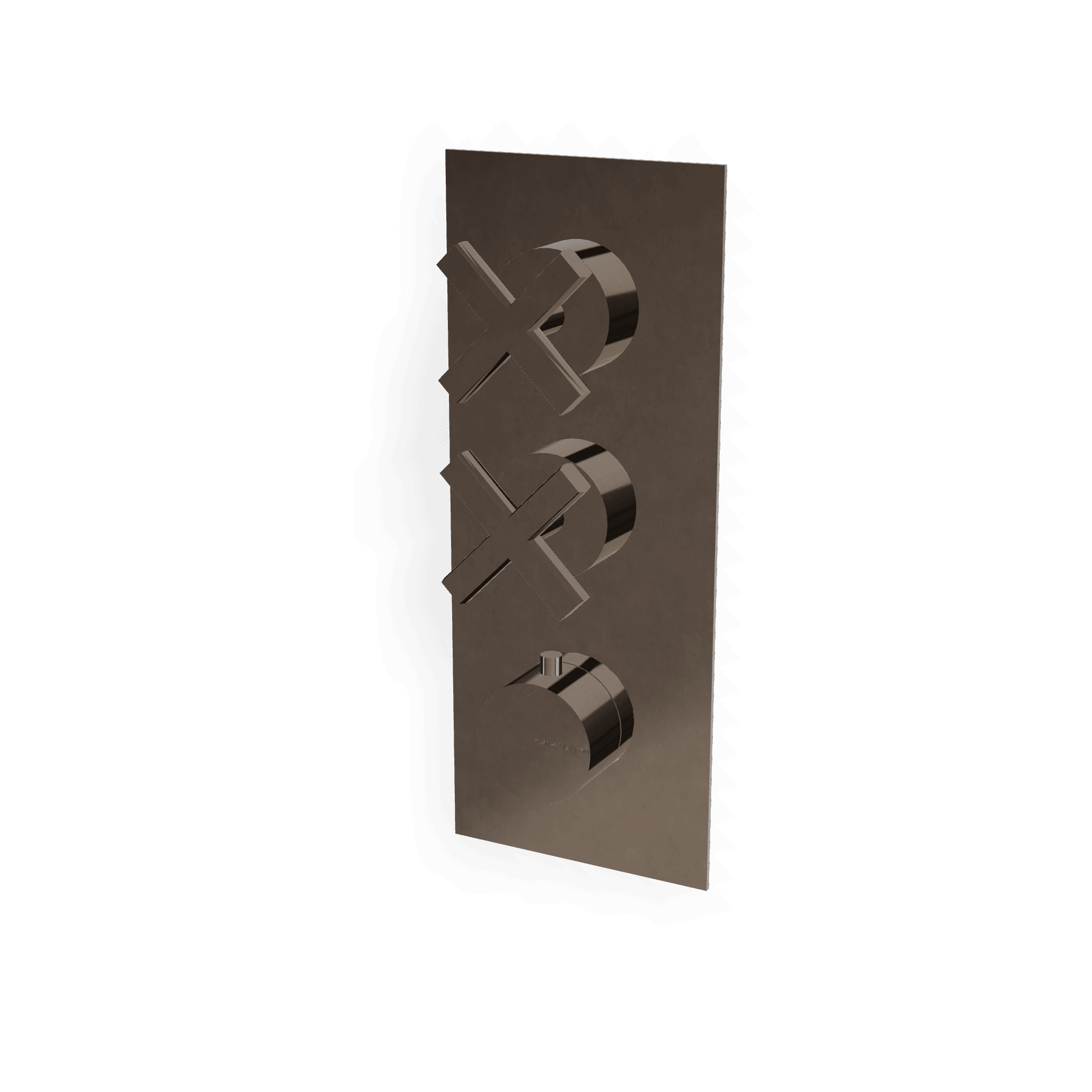 Внешняя часть термостатического смесителя для душа на 2 потребителя Line