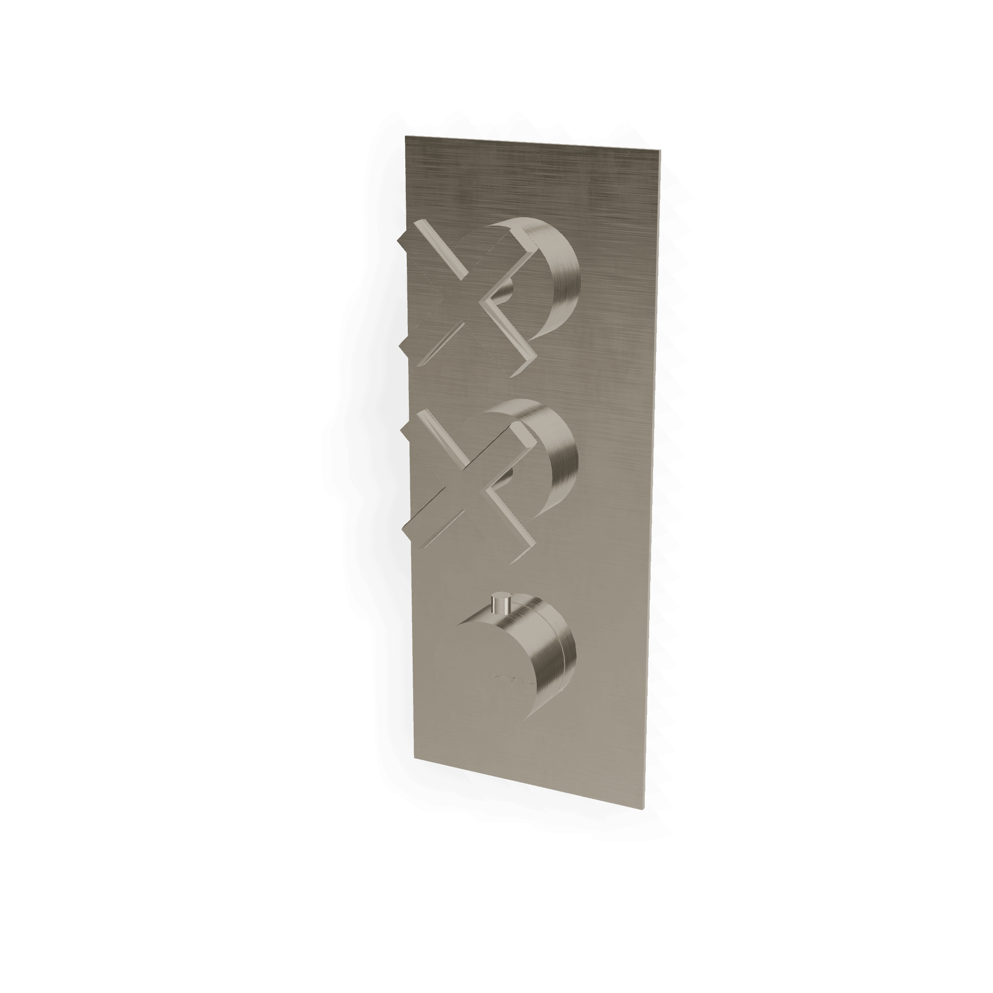 Внешняя часть термостатического смесителя для душа на 2 потребителя Line