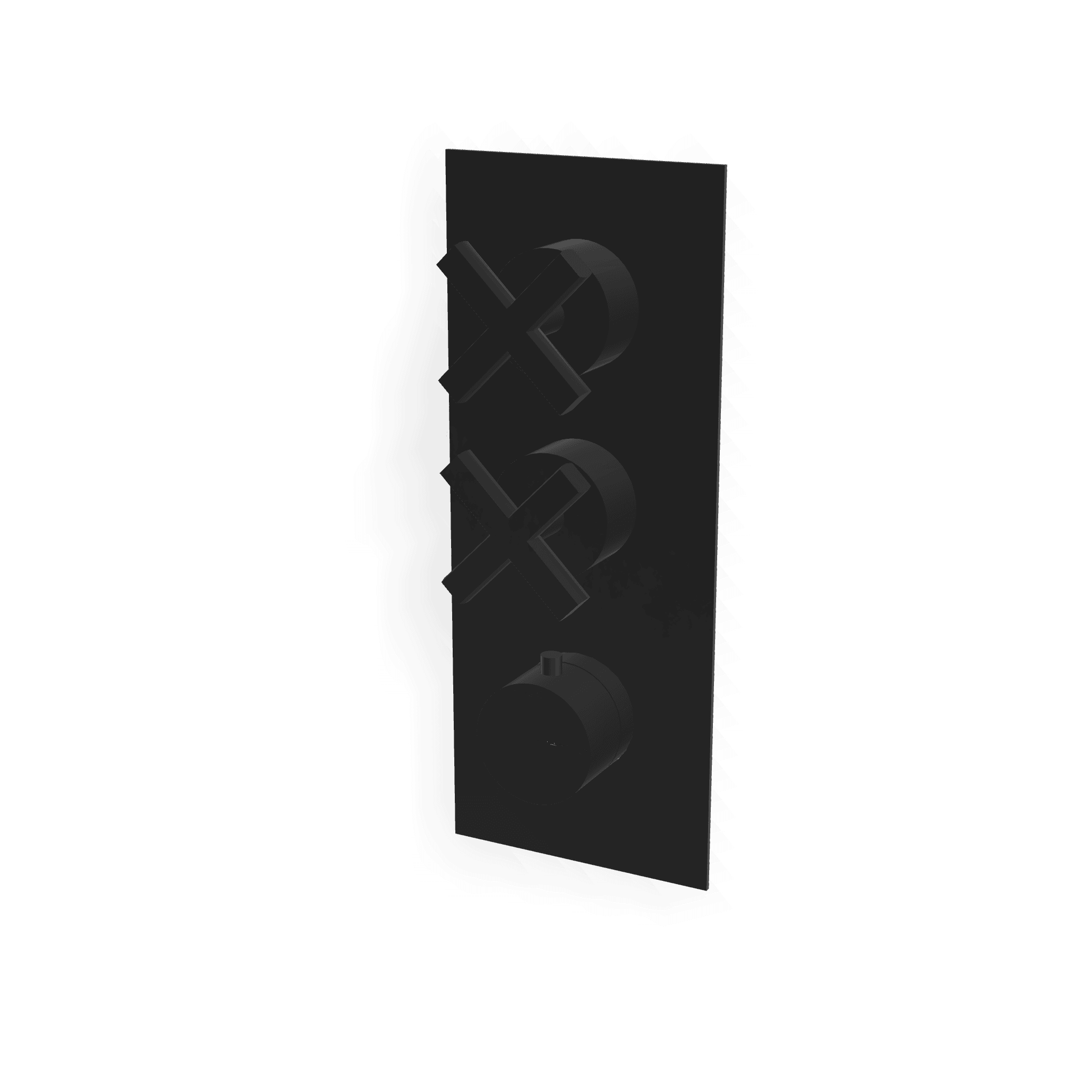 Внешняя часть термостатического смесителя для душа на 2 потребителя Line