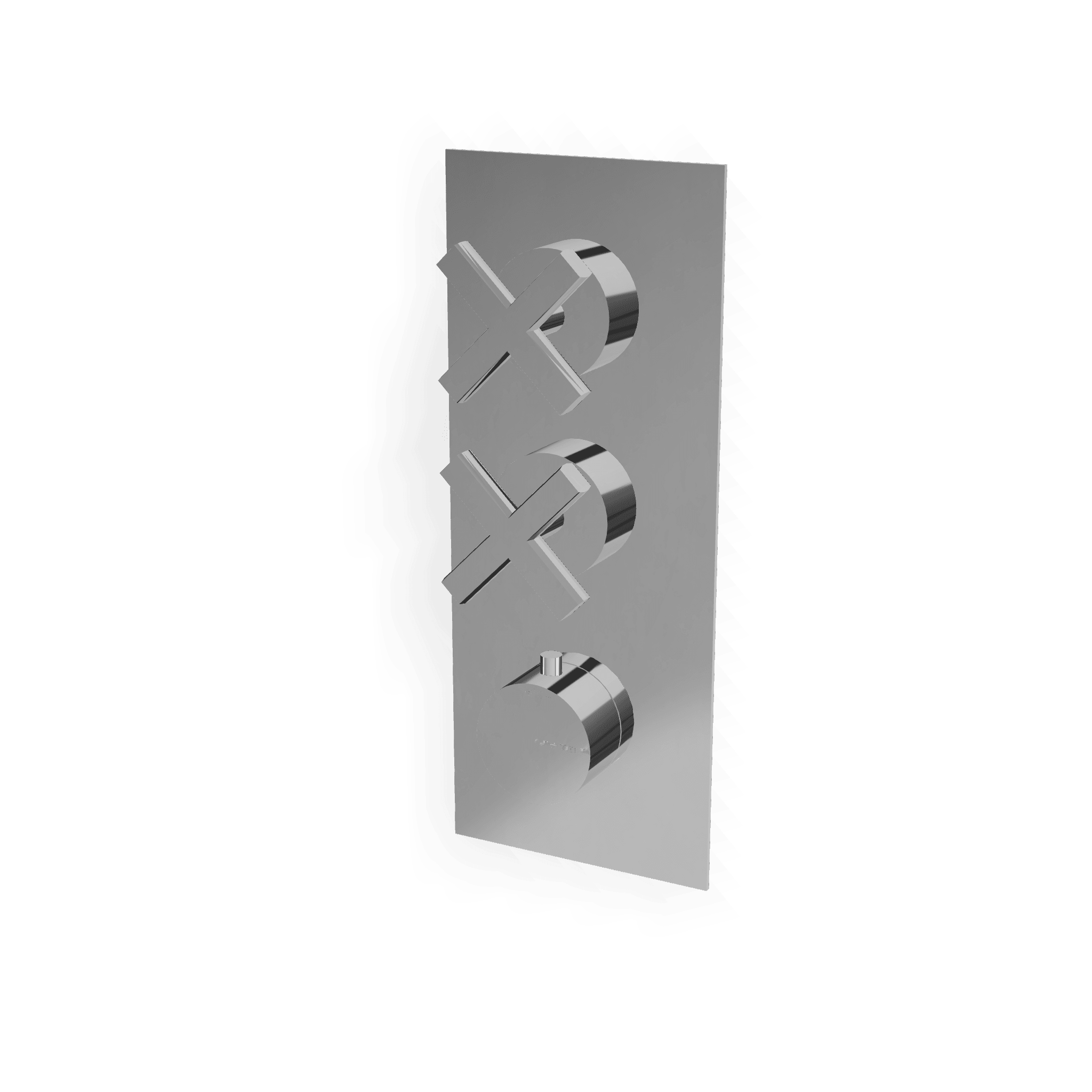 Внешняя часть термостатического смесителя для душа на 2 потребителя Line