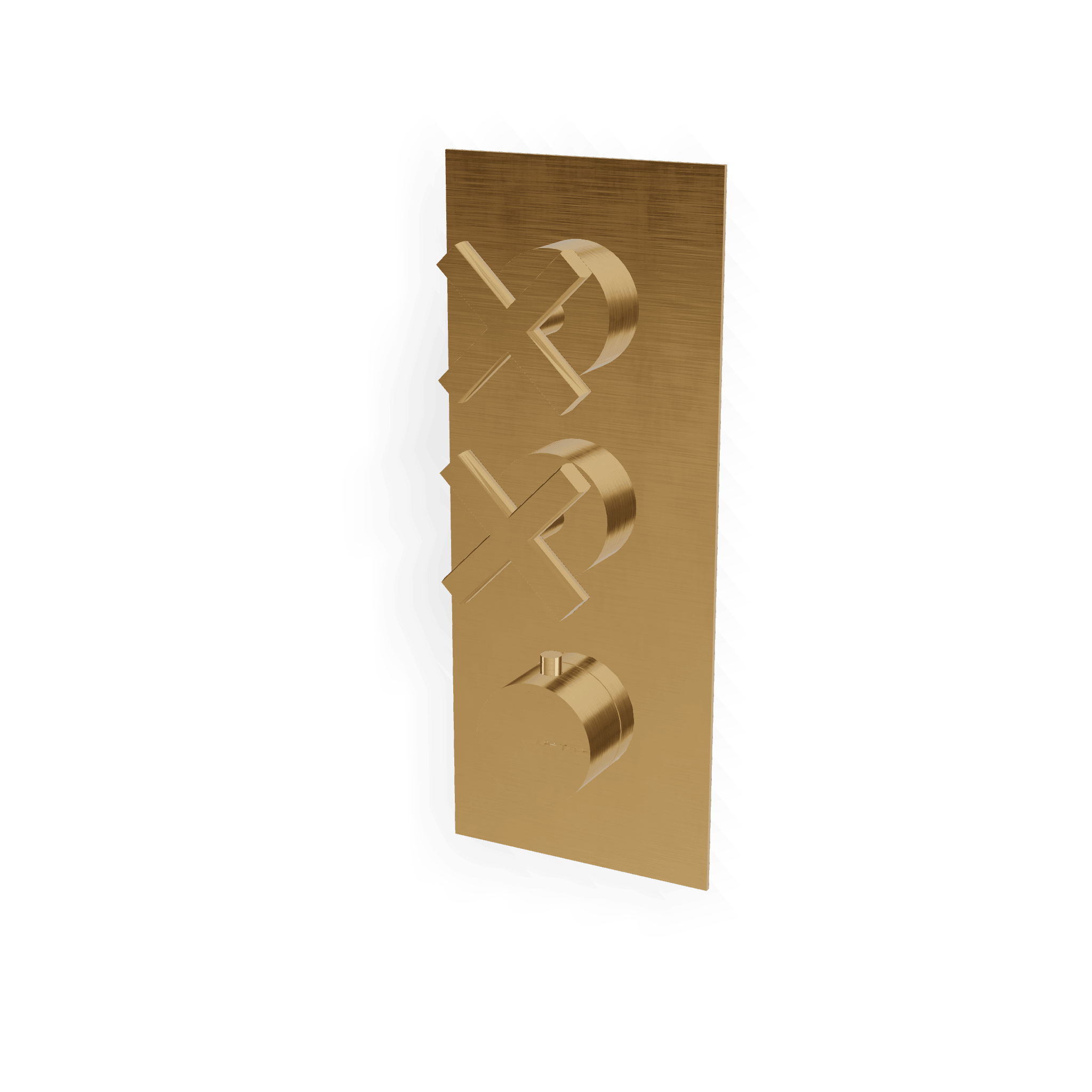 Внешняя часть термостатического смесителя для душа на 2 потребителя Line